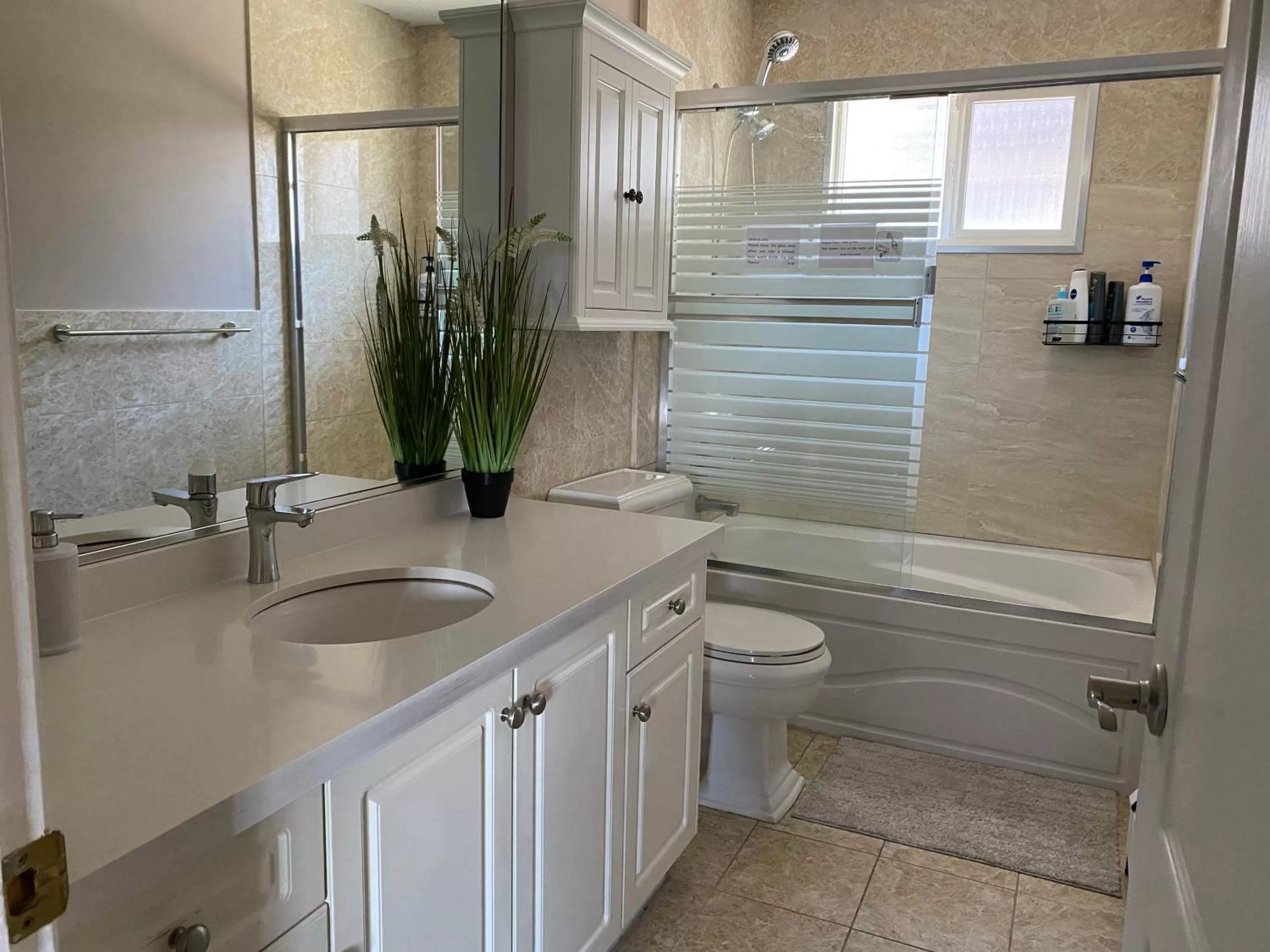 Shower, Bathroom in Jane's private rooms with shared washroom