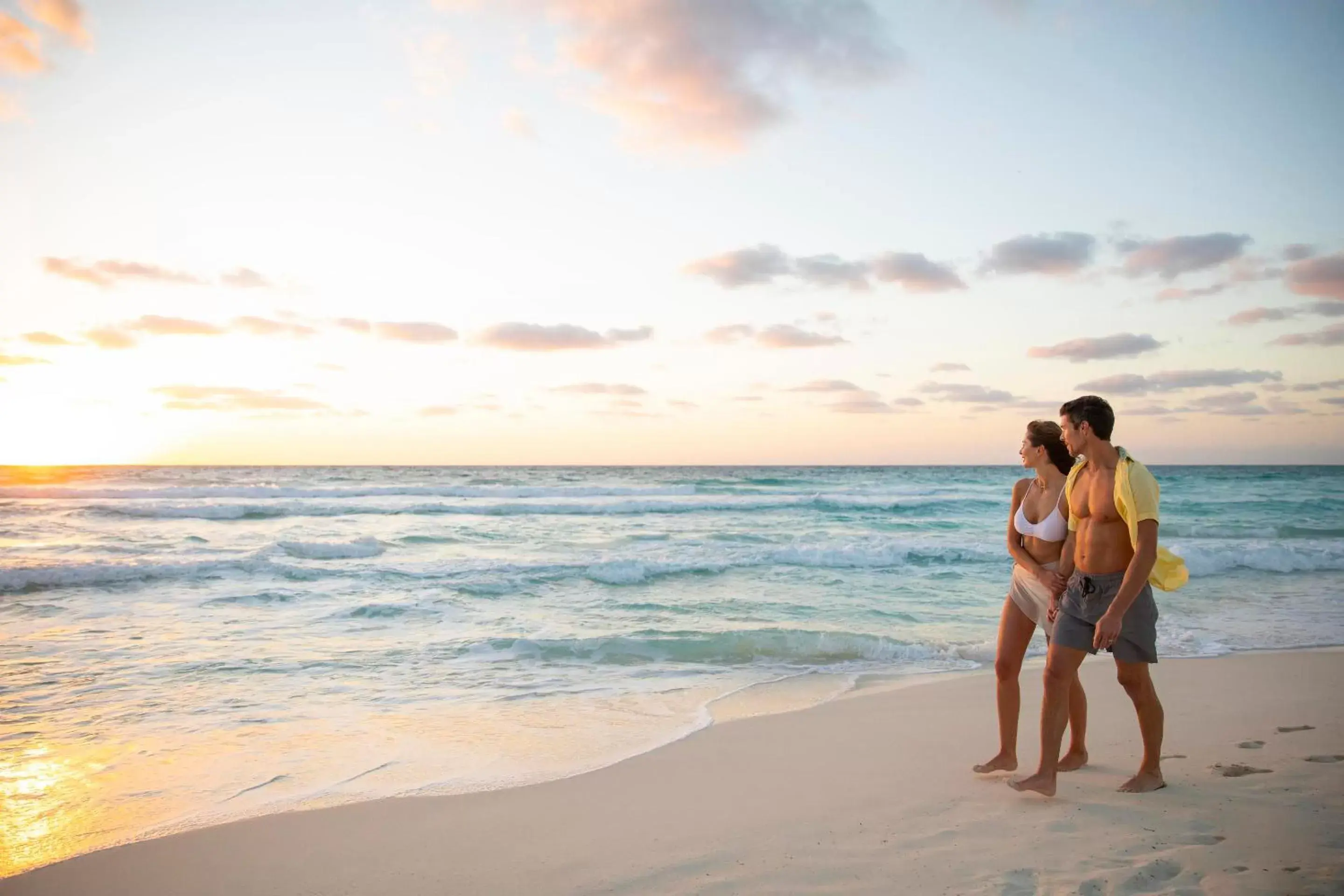 People, Beach in Le Blanc Spa Resort Cancun Adults Only All-Inclusive