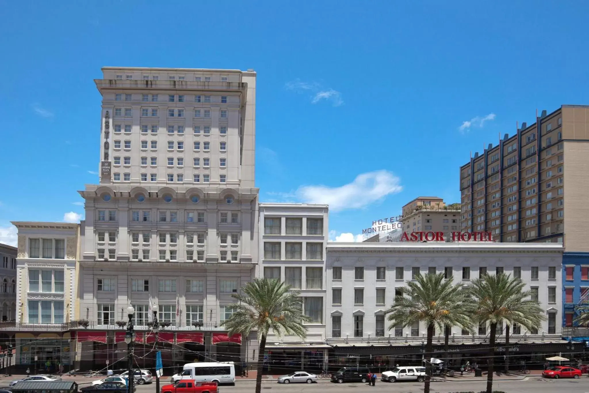 Property Building in Astor Crowne Plaza New Orleans French Quarter, Corner of Bourbon and Canal