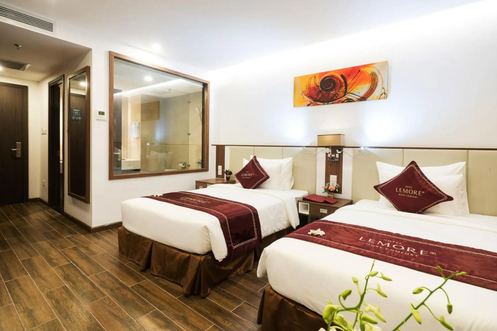 Bed in LeMore Hotel Nha Trang