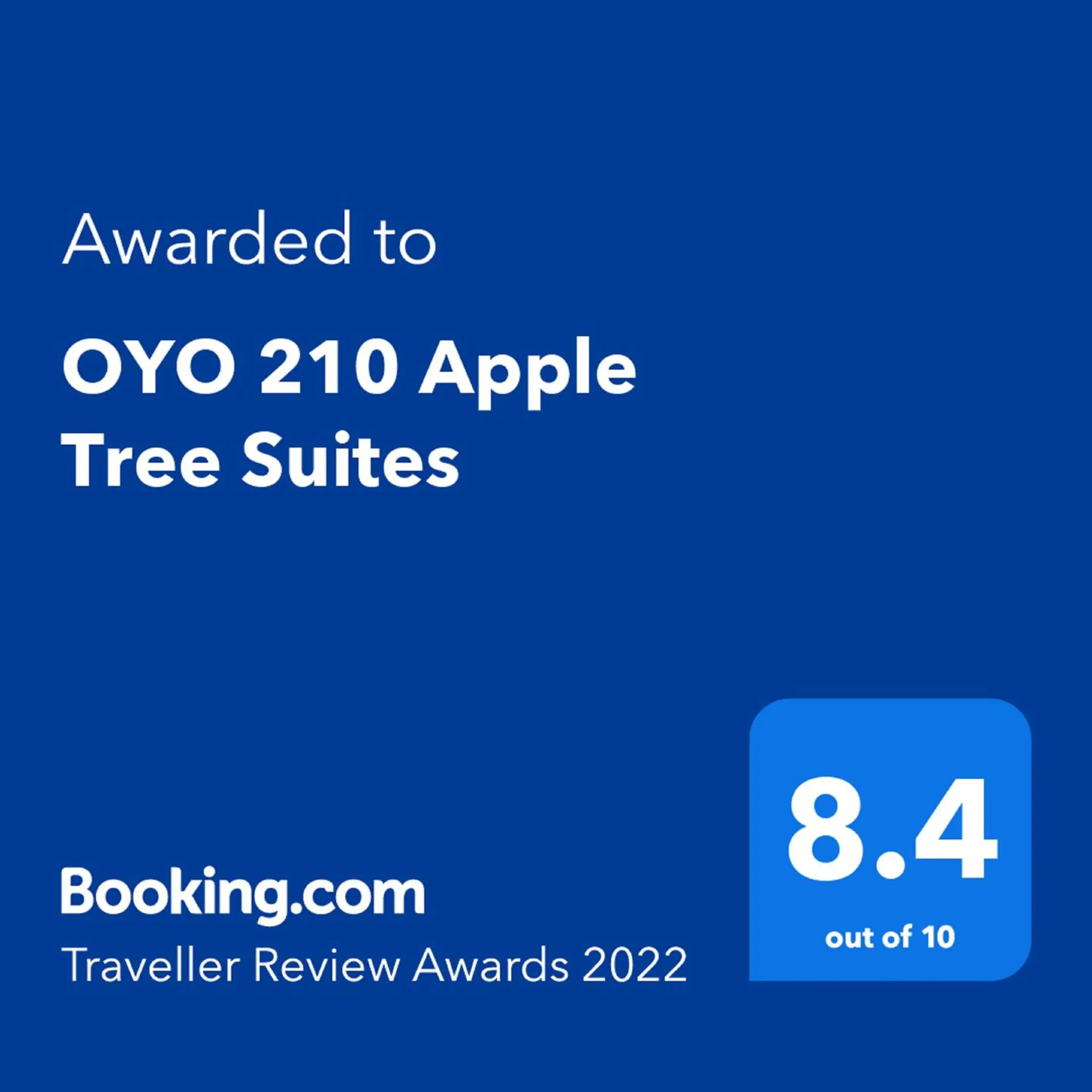 Certificate/Award, Logo/Certificate/Sign/Award in OYO 210 Apple Tree Suites
