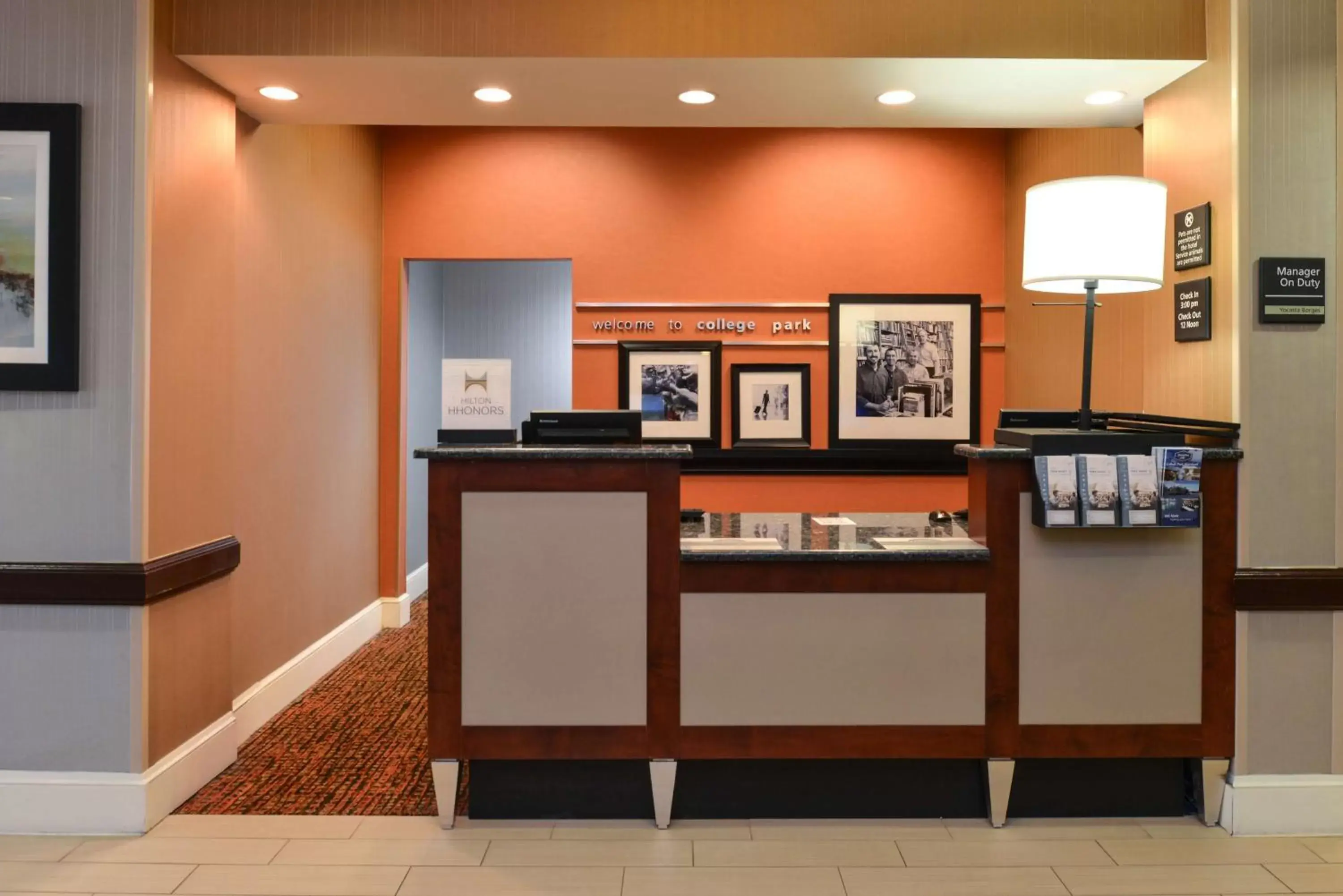 Lobby or reception in Hampton Inn College Park Lobby or reception in Hampton Inn College Park