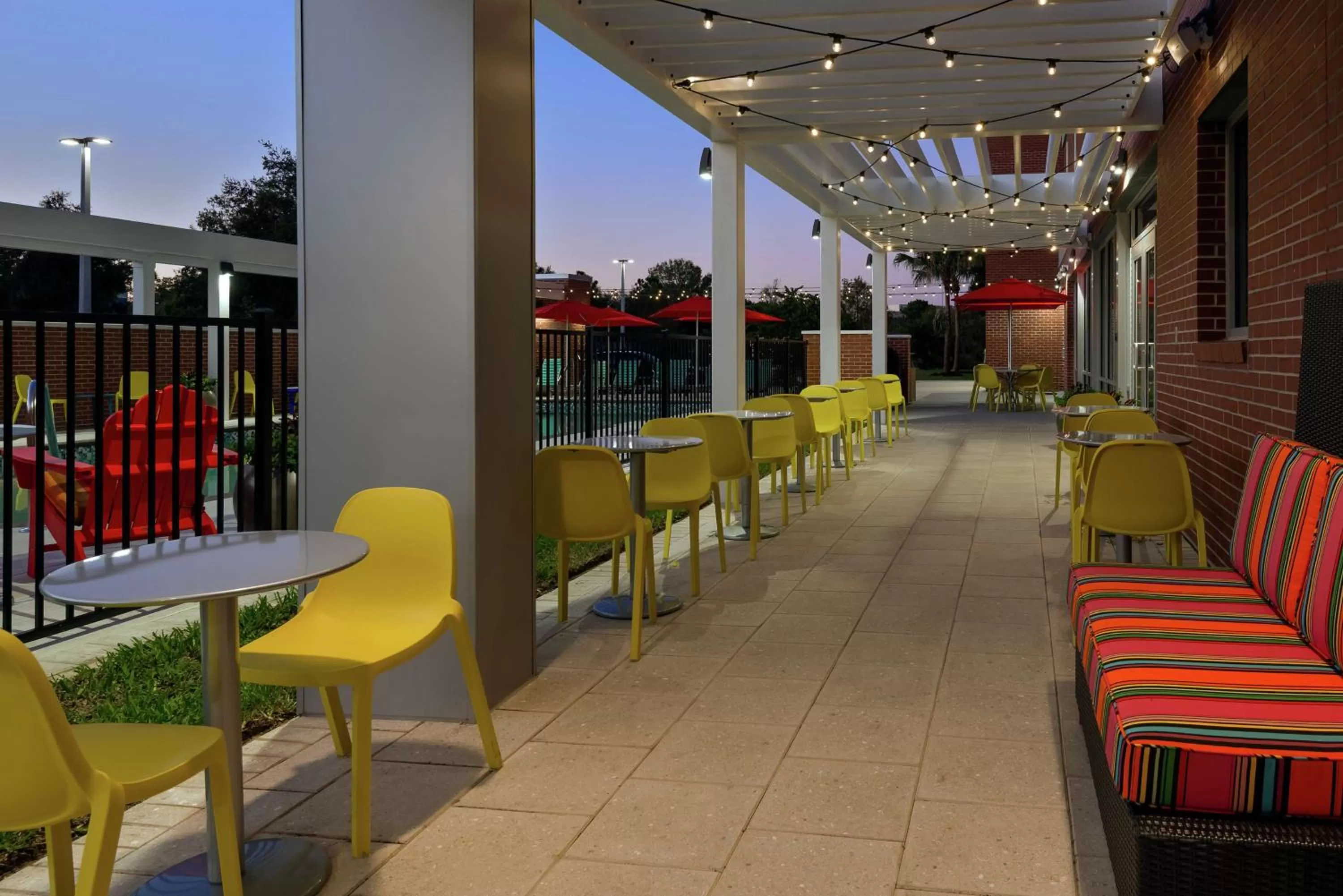 Patio in Home2 Suites By Hilton Orlando Near UCF