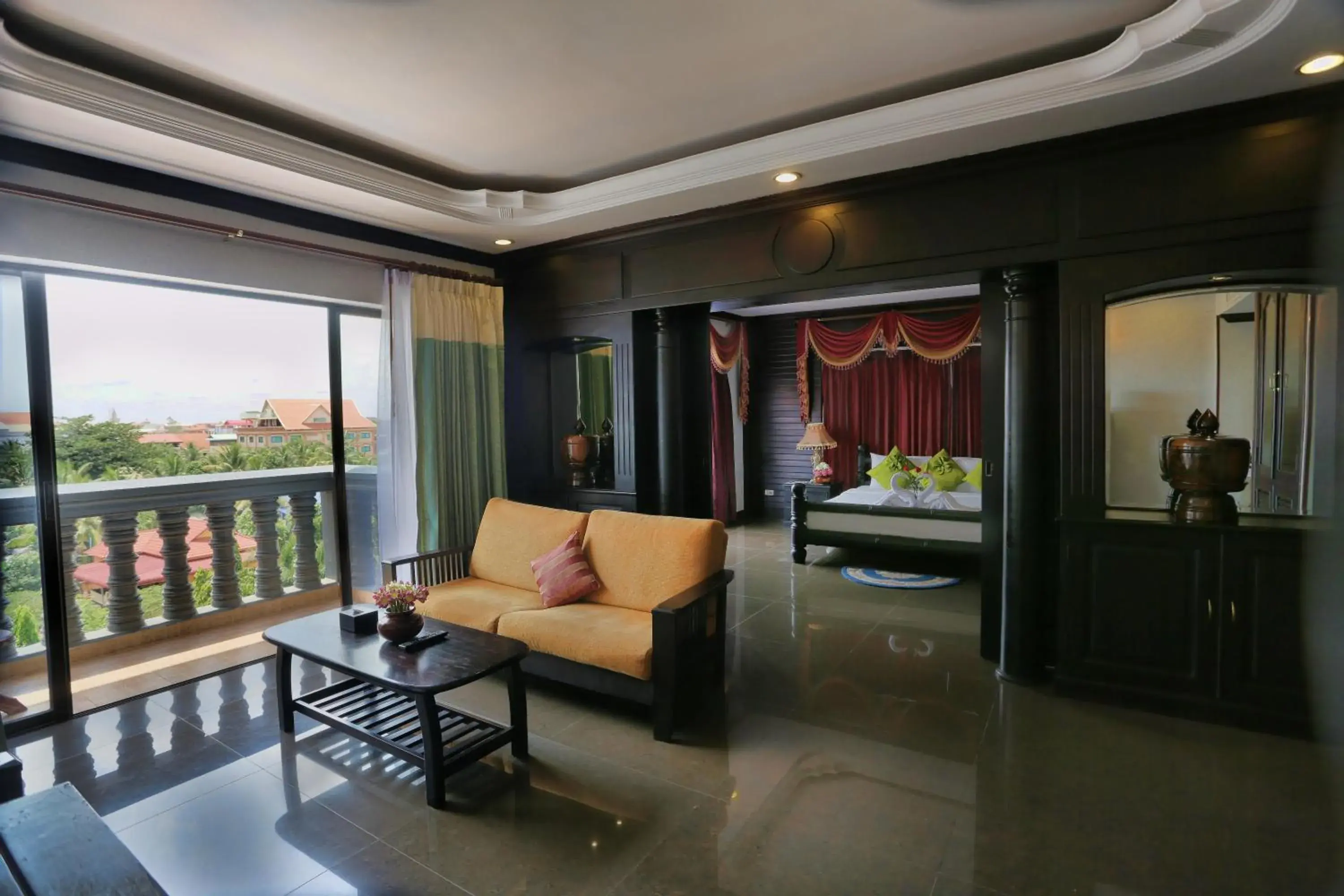 Living room, Lobby/Reception in Lucky Angkor Hotel & Spa