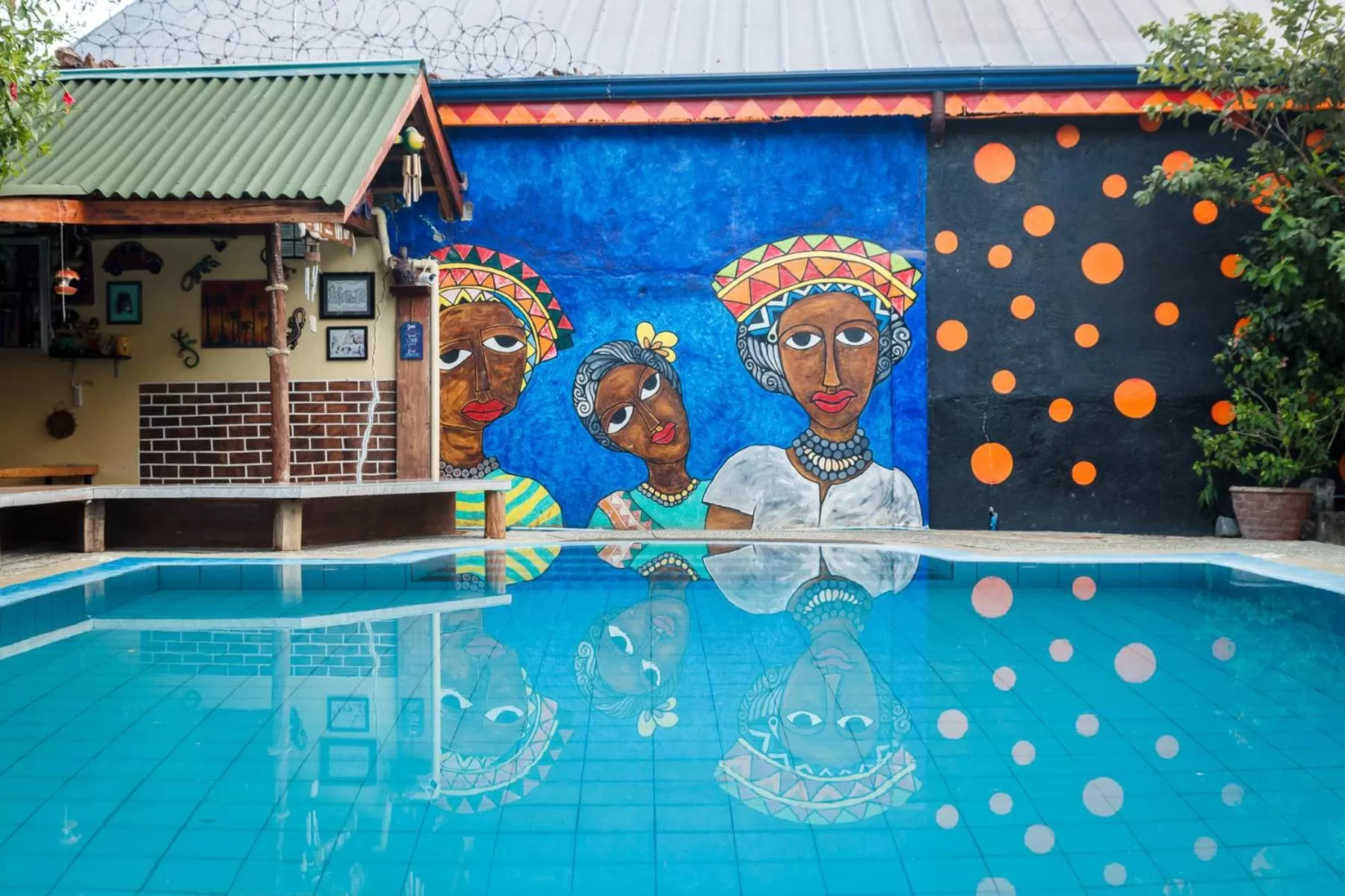 Swimming pool in Lala Panzi Bed and Breakfast