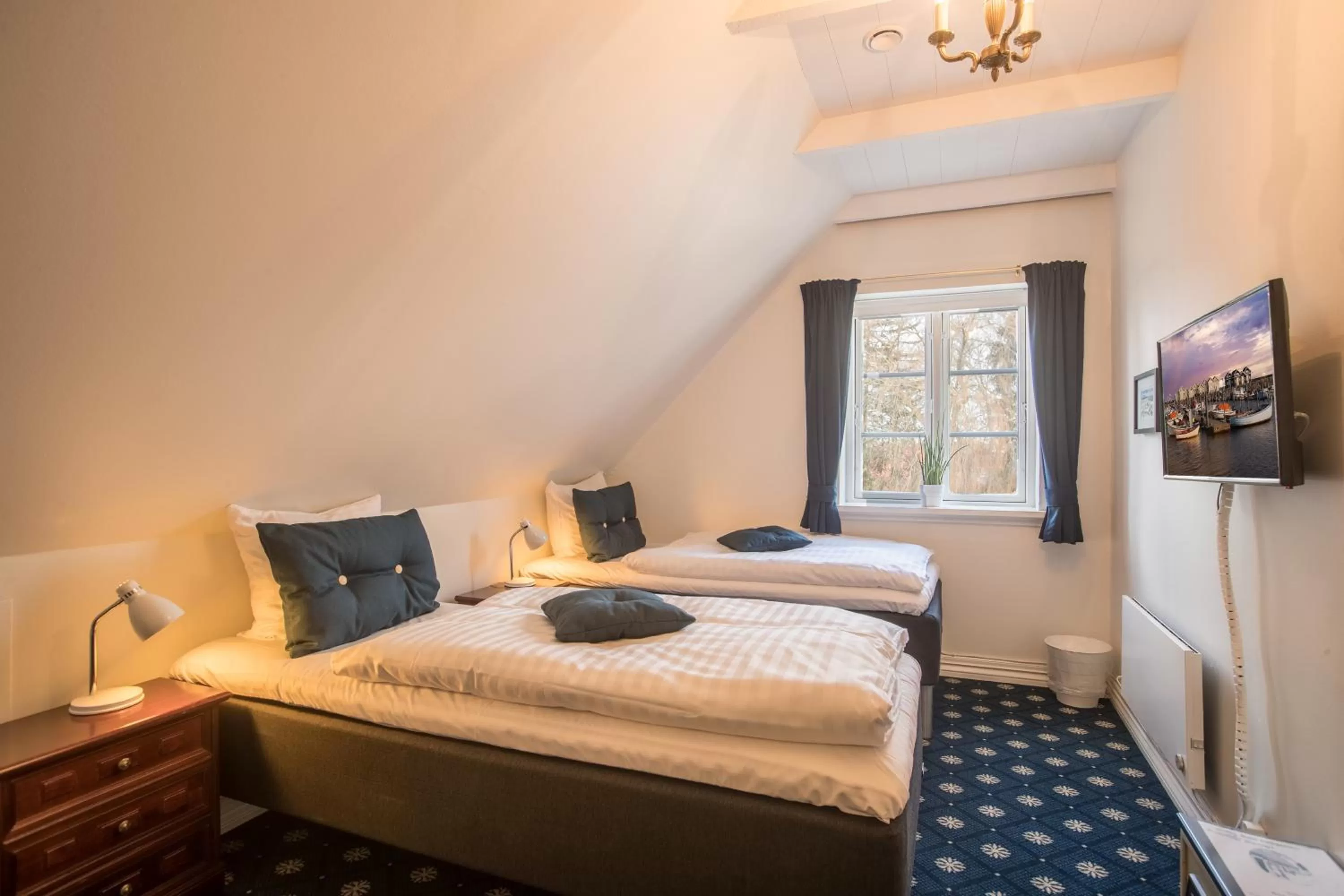 Bed in Hotel Postgaarden i Mariager