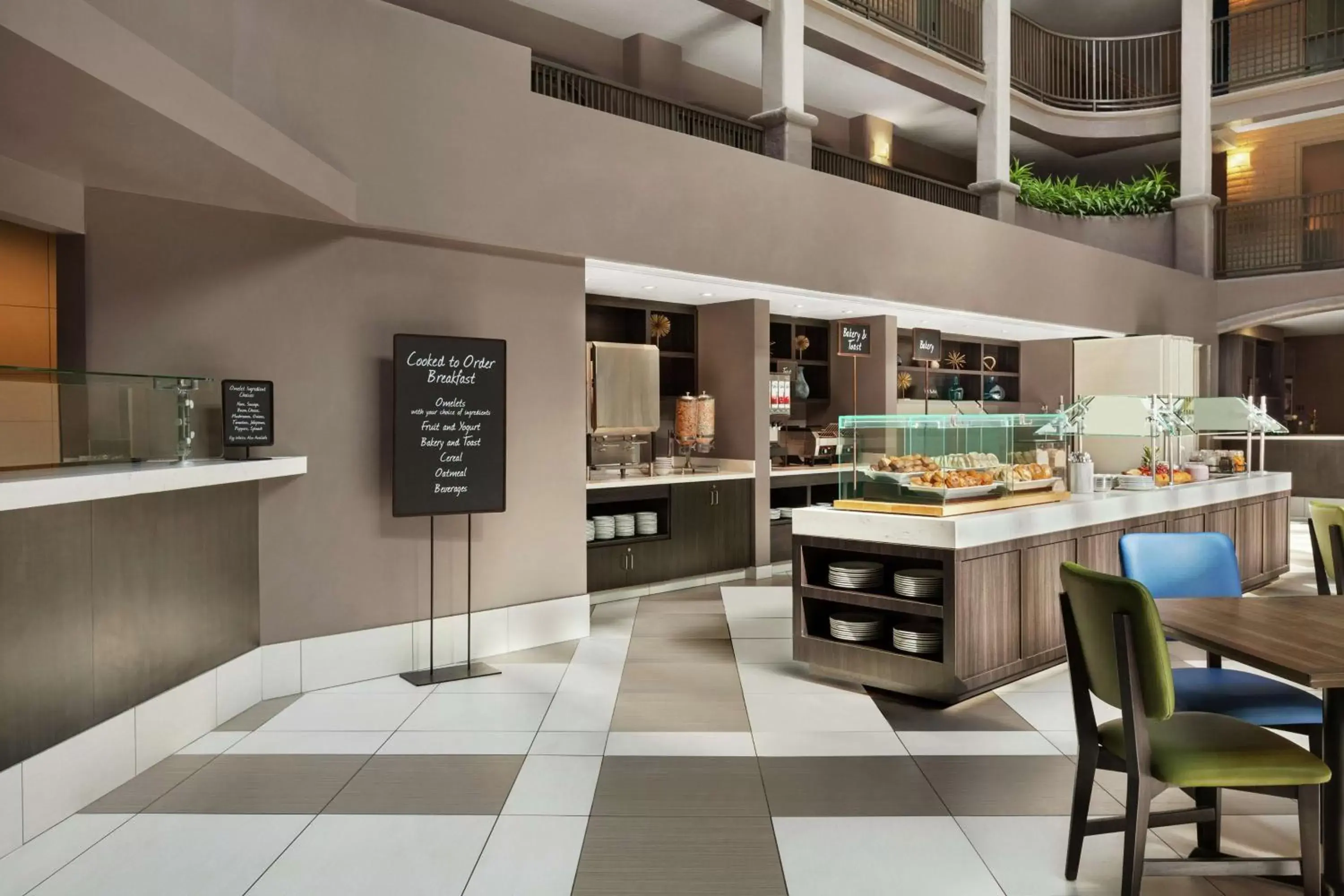 Breakfast, Restaurant/Places to Eat in Embassy Suites by Hilton Arcadia-Pasadena Area