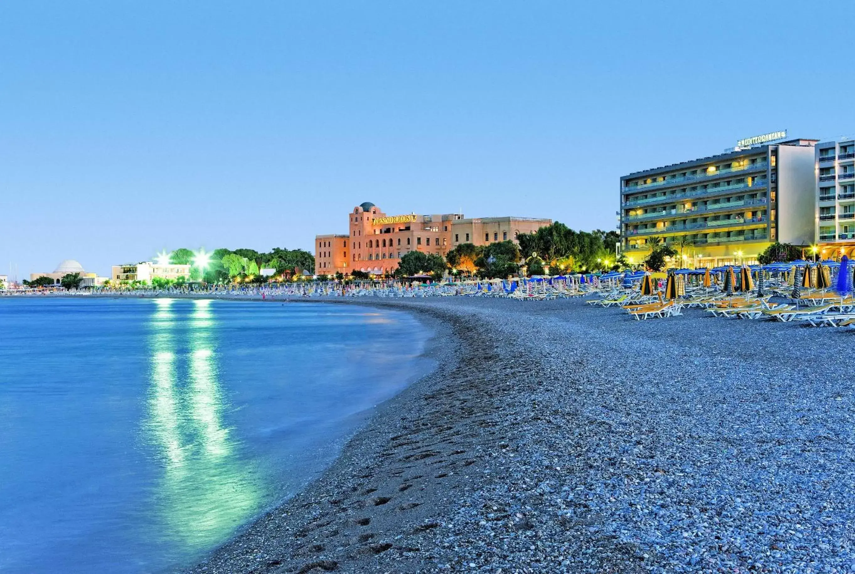 Facade/entrance, Beach in Mediterranean Hotel