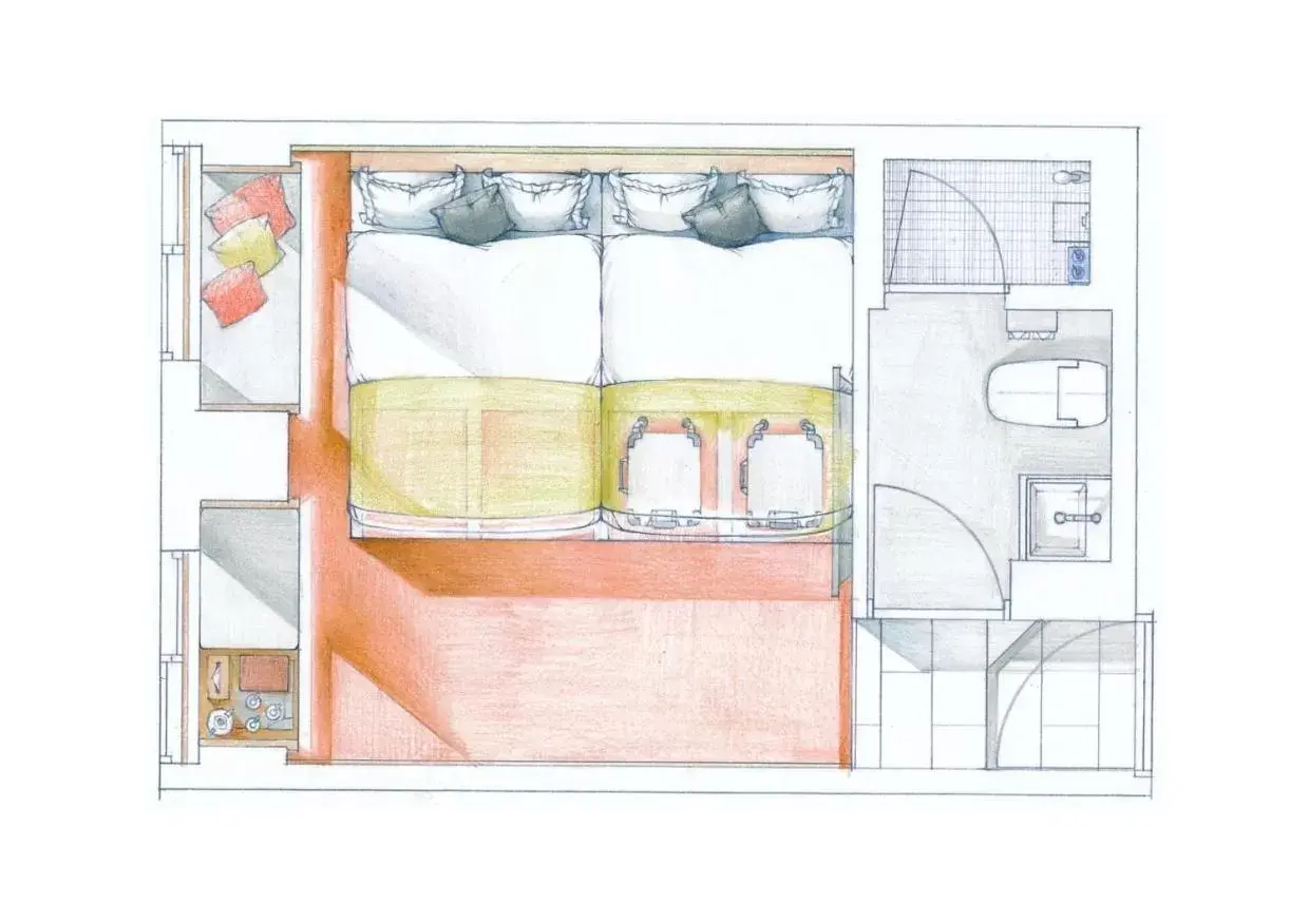 Family Room - High Floor in Sakura Cross Hotel Ueno Okachimachi Family Room - High Floor in Sakura Cross Hotel Ueno Okachimachi