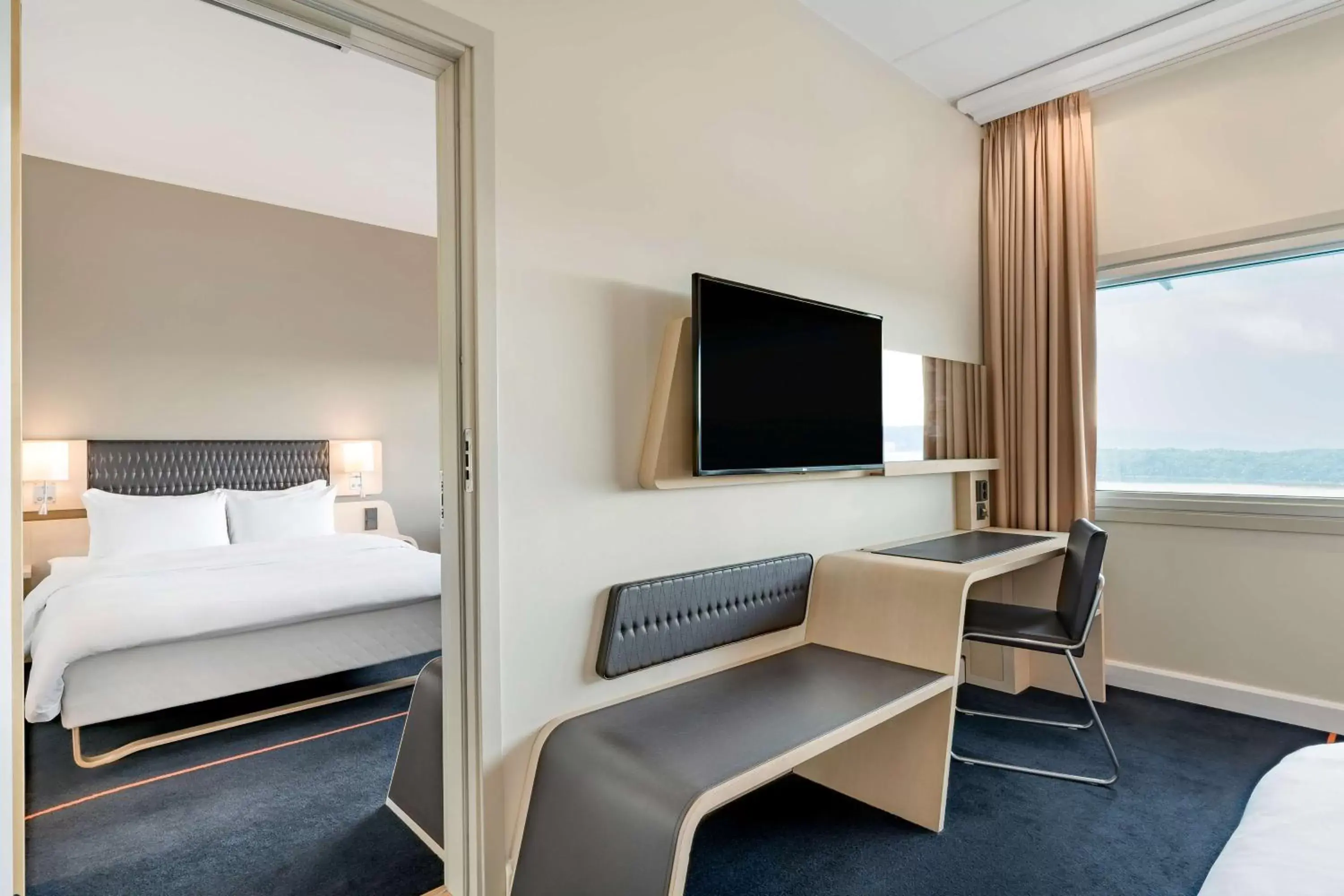 Bedroom, Bed in Radisson Blu Hotel, Trondheim Airport