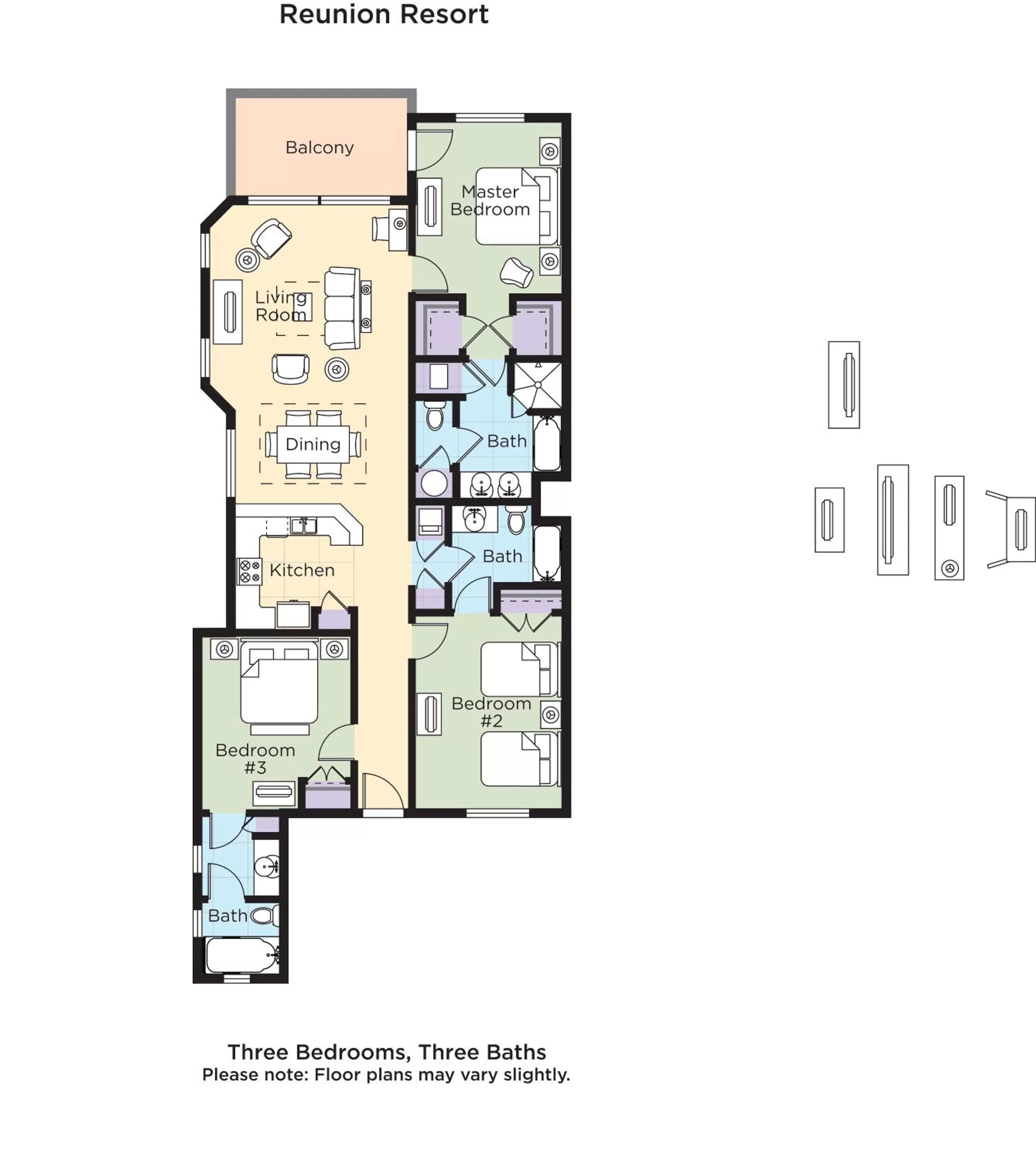 Floor plan in WorldMark Reunion