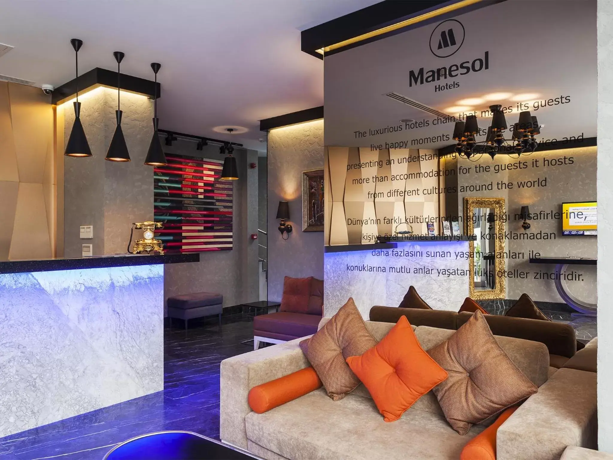 Lobby or reception, Lounge/Bar in Manesol Old City Bosphorus