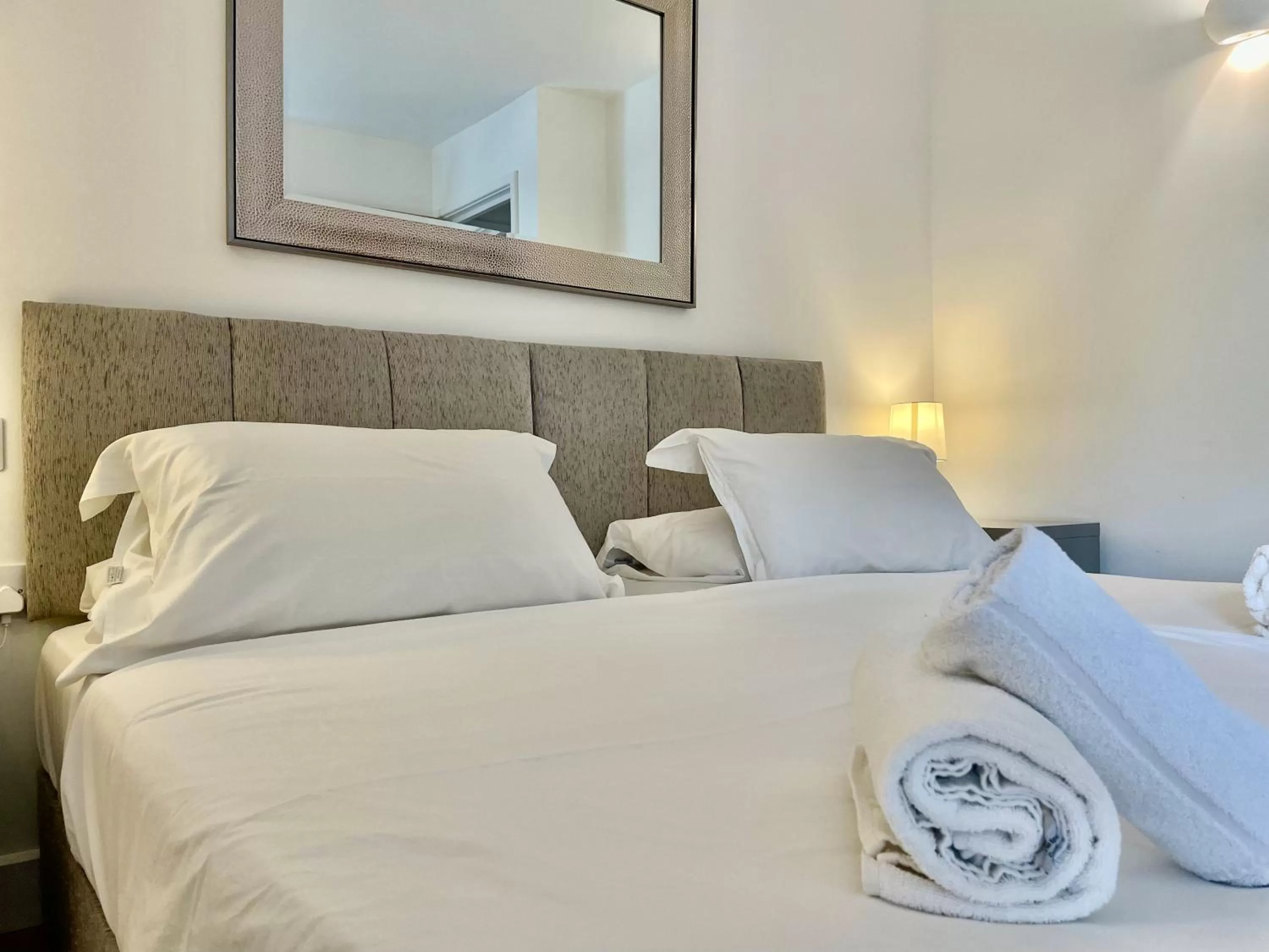 Bedroom, Bed in Strawberry line, flat 2