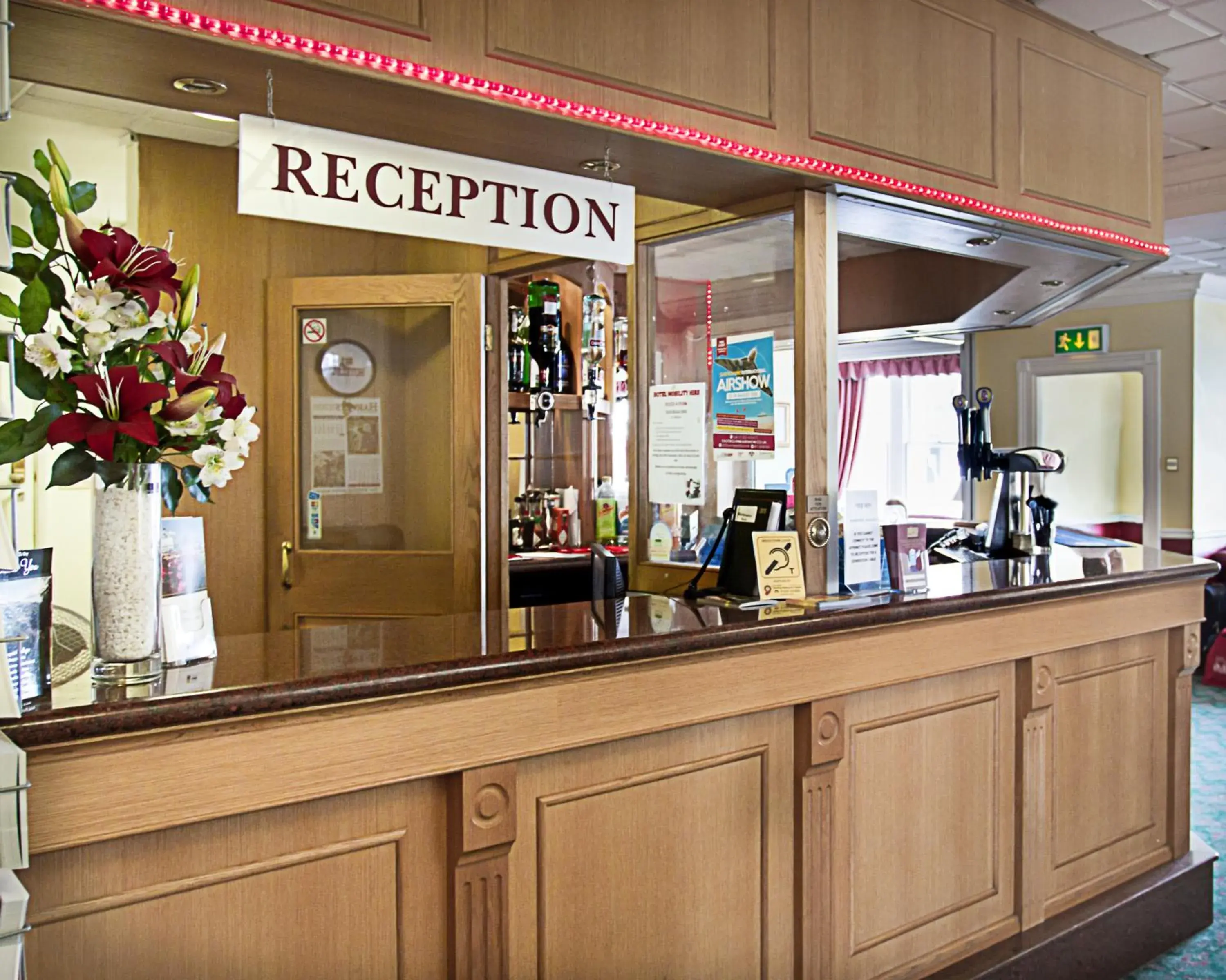 Lobby or reception in Afton Hotel