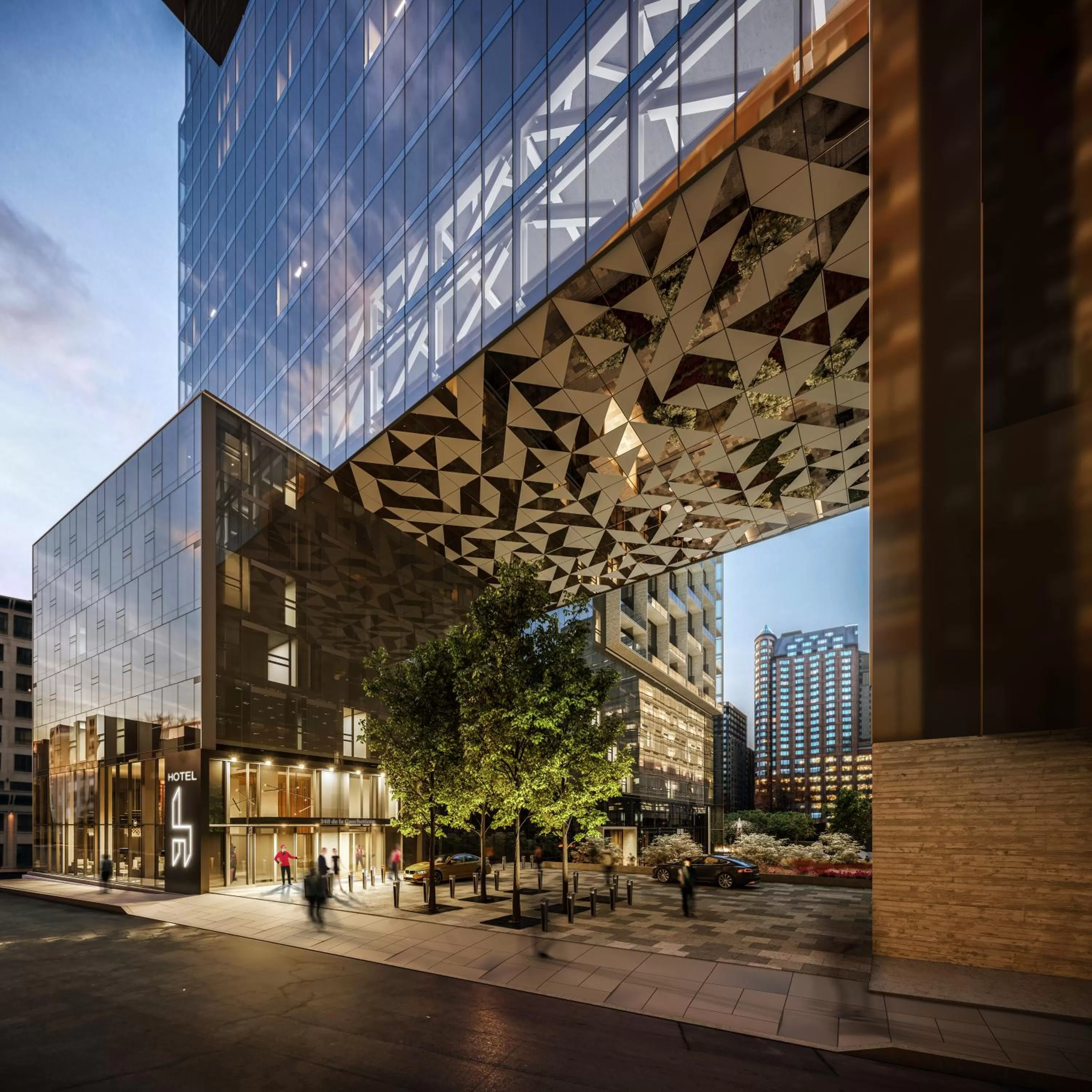 Facade/entrance in Humaniti Hotel Montreal, Autograph Collection