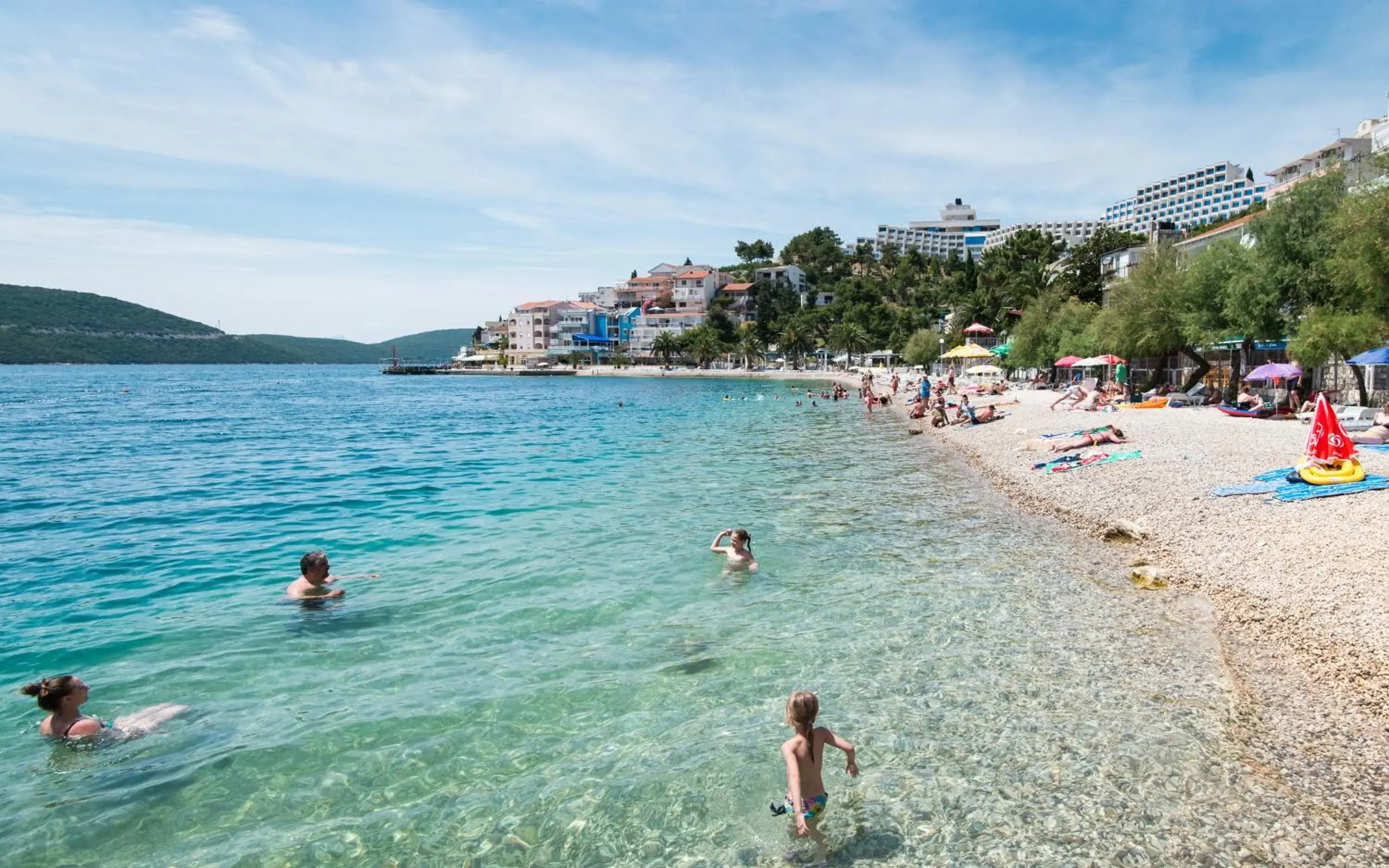 Day, Beach in Grand Hotel Neum