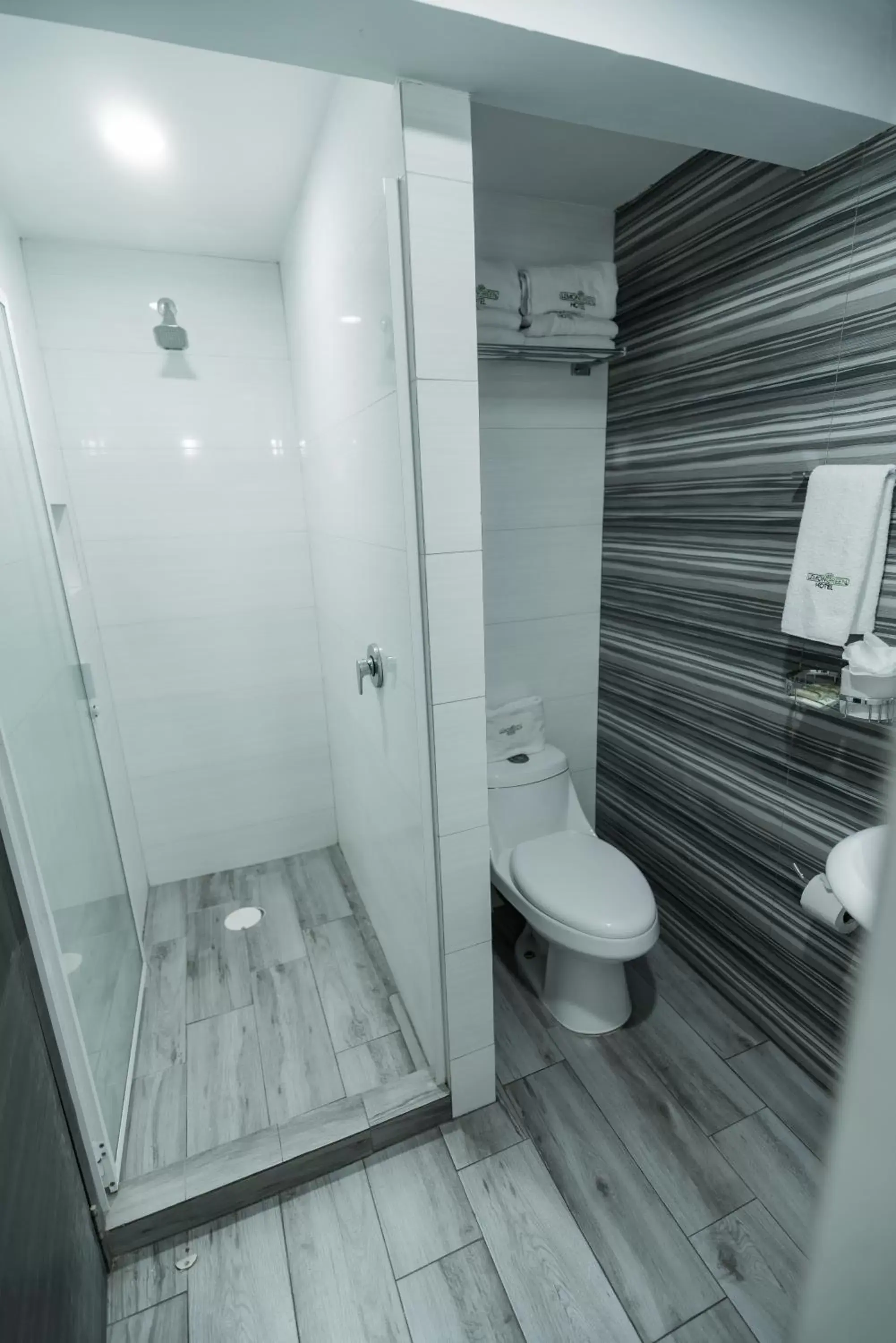 Shower, Bathroom in HOTEL LEMON GREEN -Zona Expo Frente al Centro de Convenciones