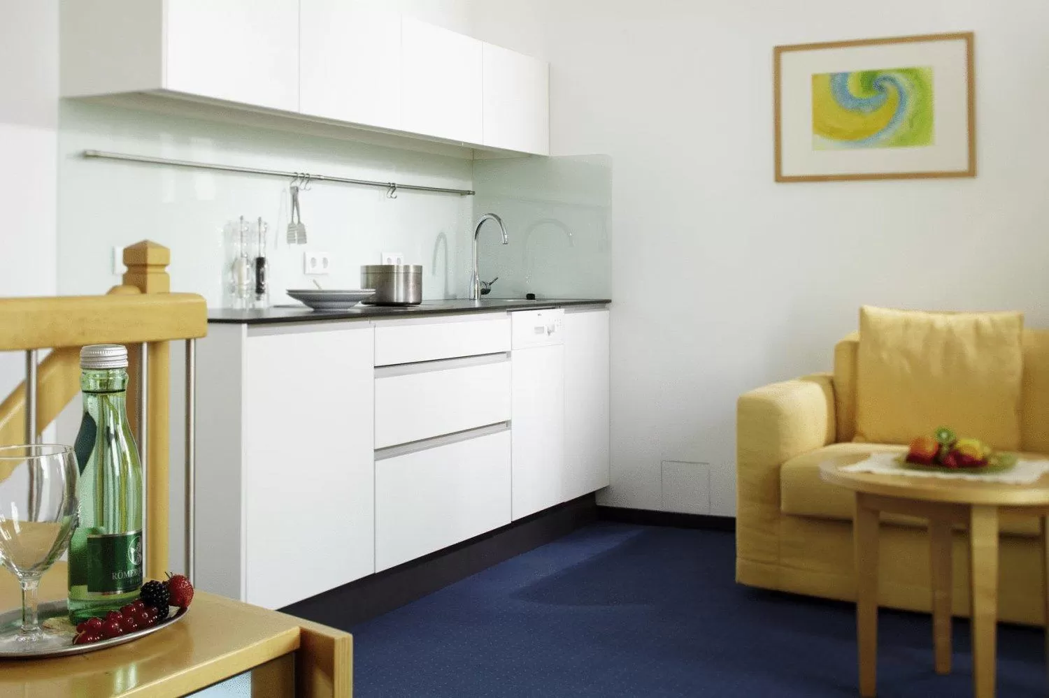 Kitchen or kitchenette in Apartment-Hotel Schaffenrath