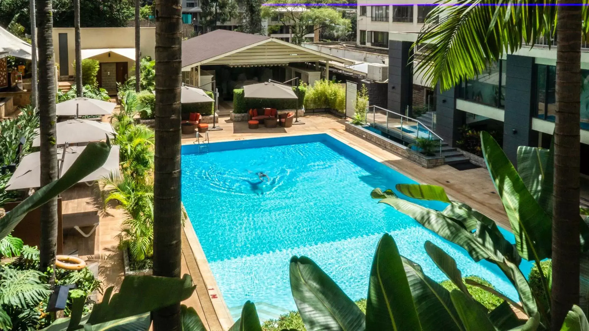 Pool View in Sarova Panafric Hotel