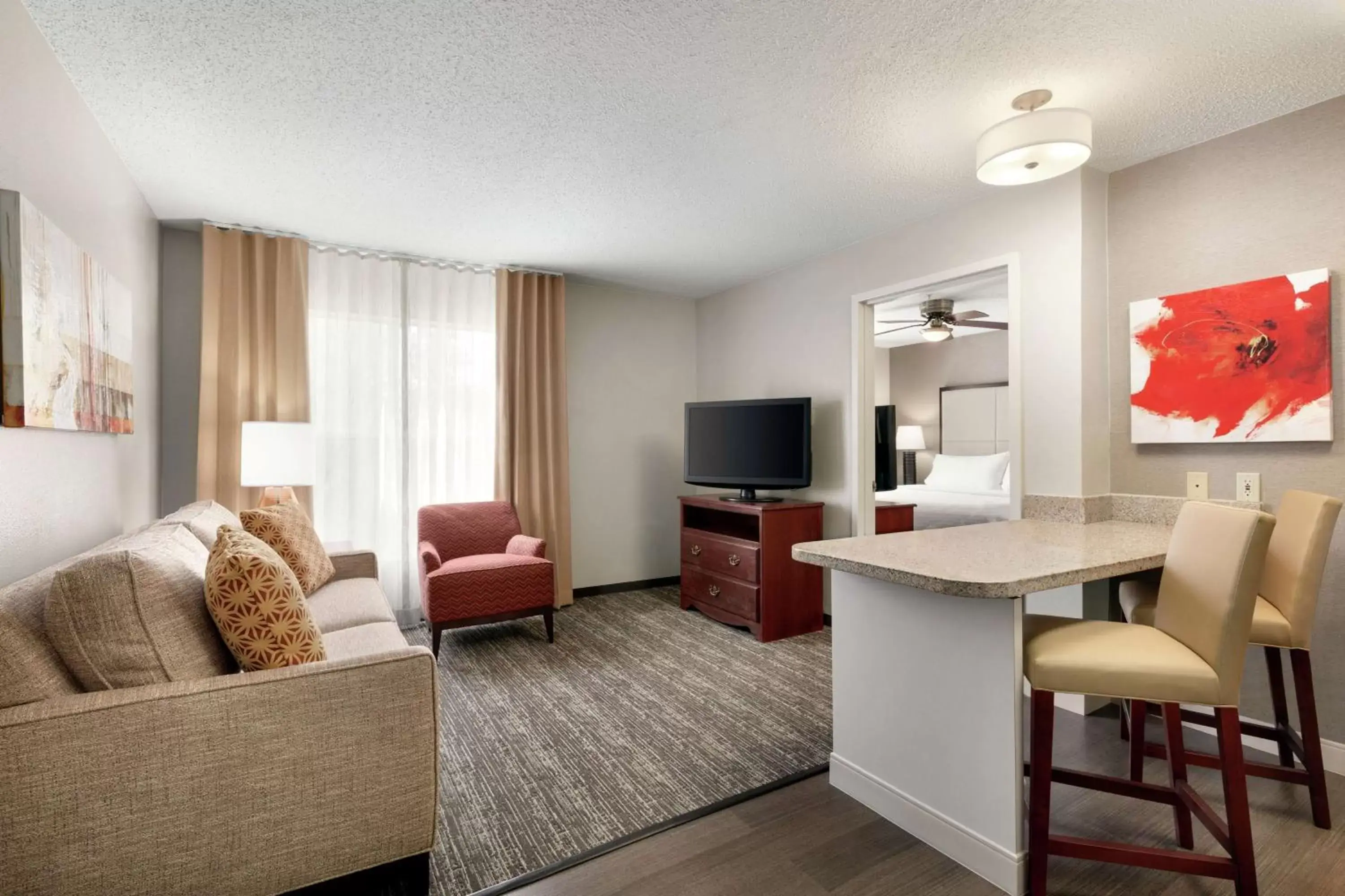 Bedroom, Seating Area in Homewood Suites by Hilton Dallas-Arlington