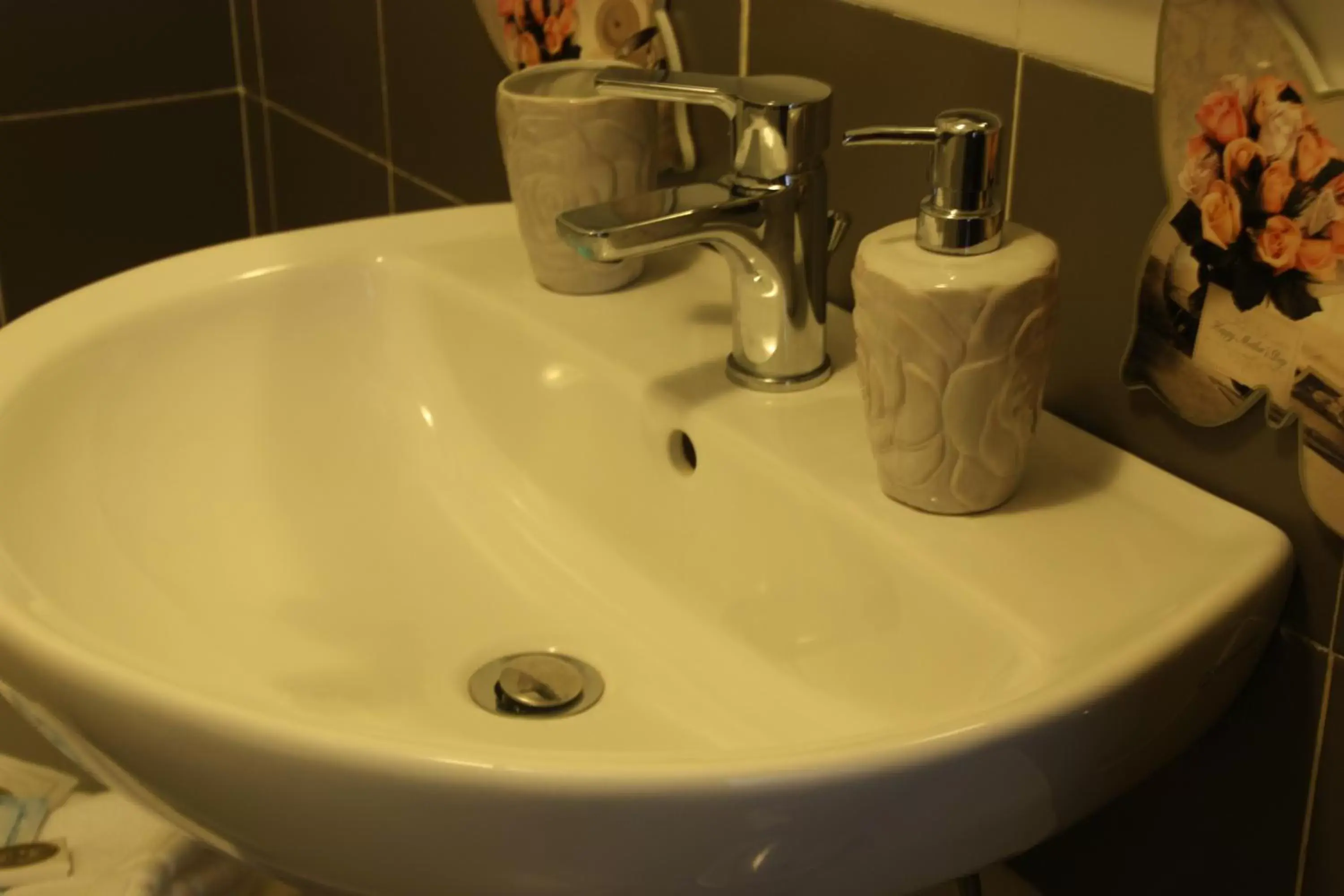 Decorative detail, Bathroom in Hotel Alba