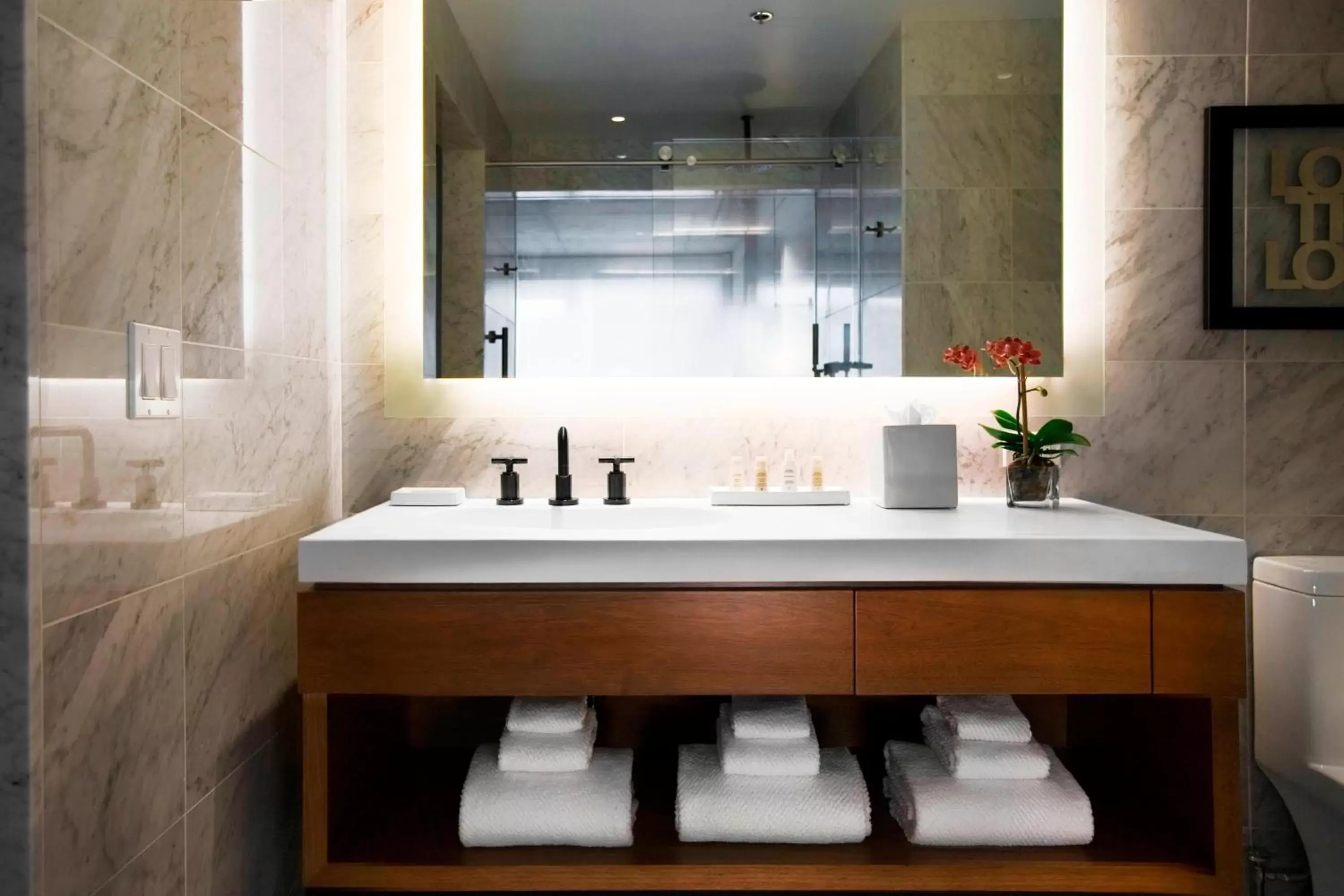 Bathroom in Renaissance New York Midtown Hotel