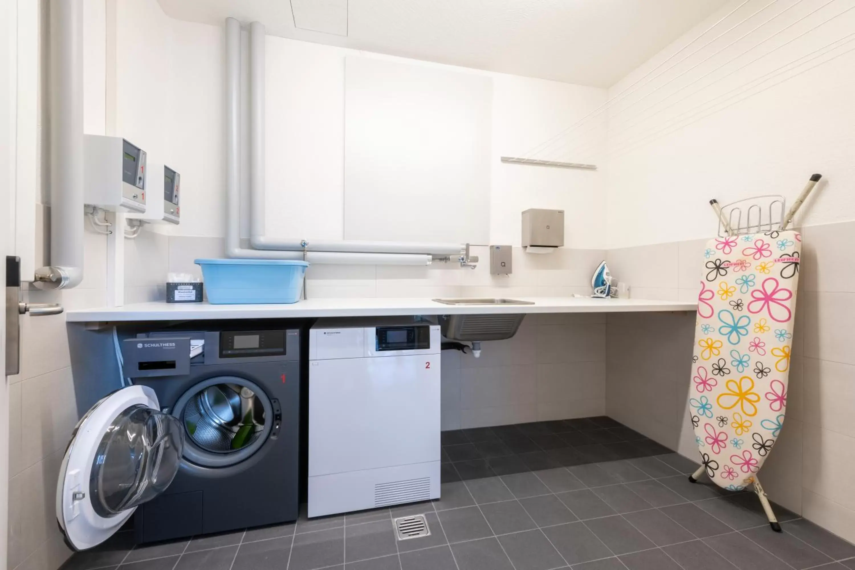 washing machine, Kitchen/Kitchenette in Randolins Familienresort