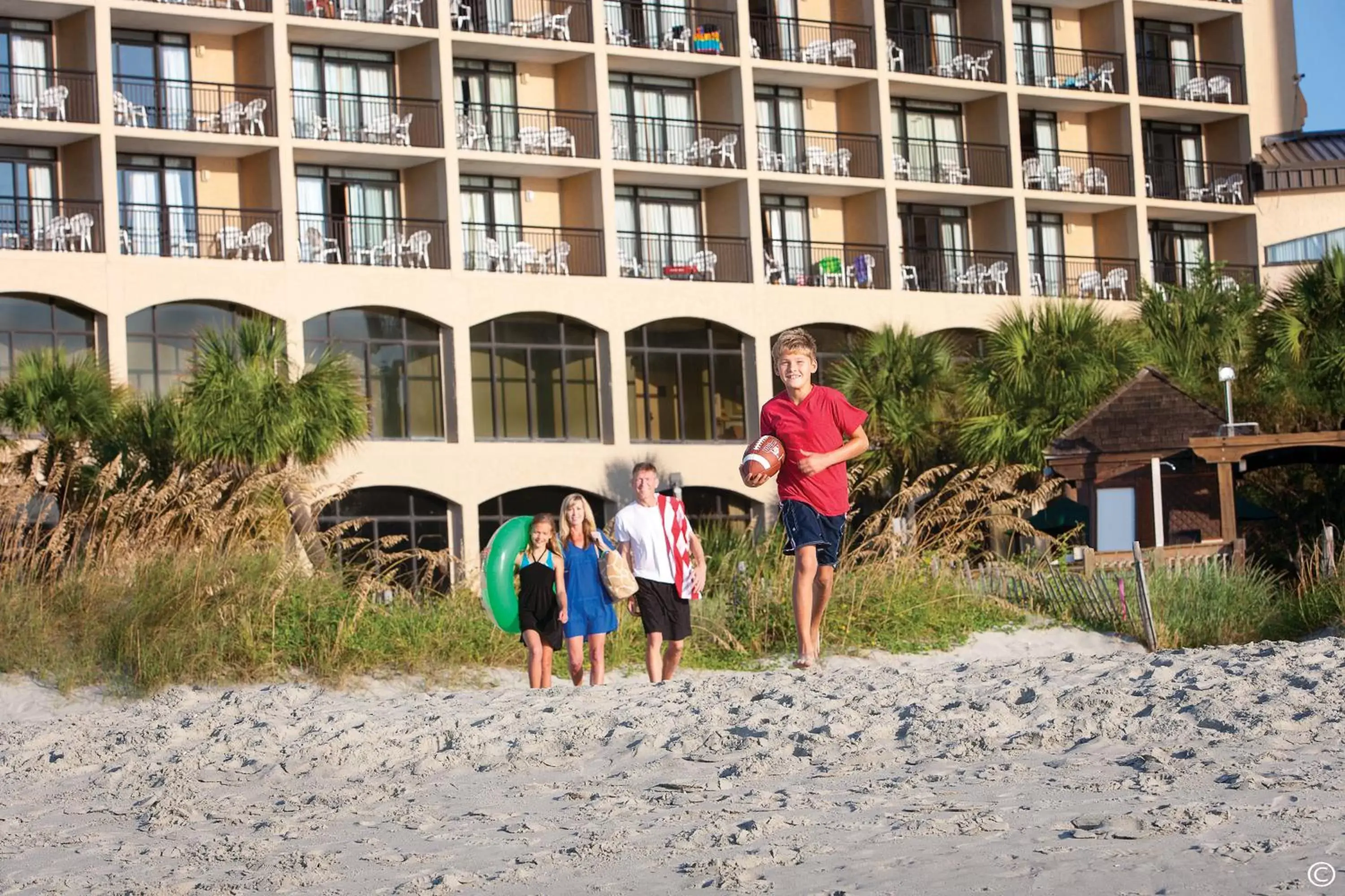 Facade/entrance in Beach Cove Resort