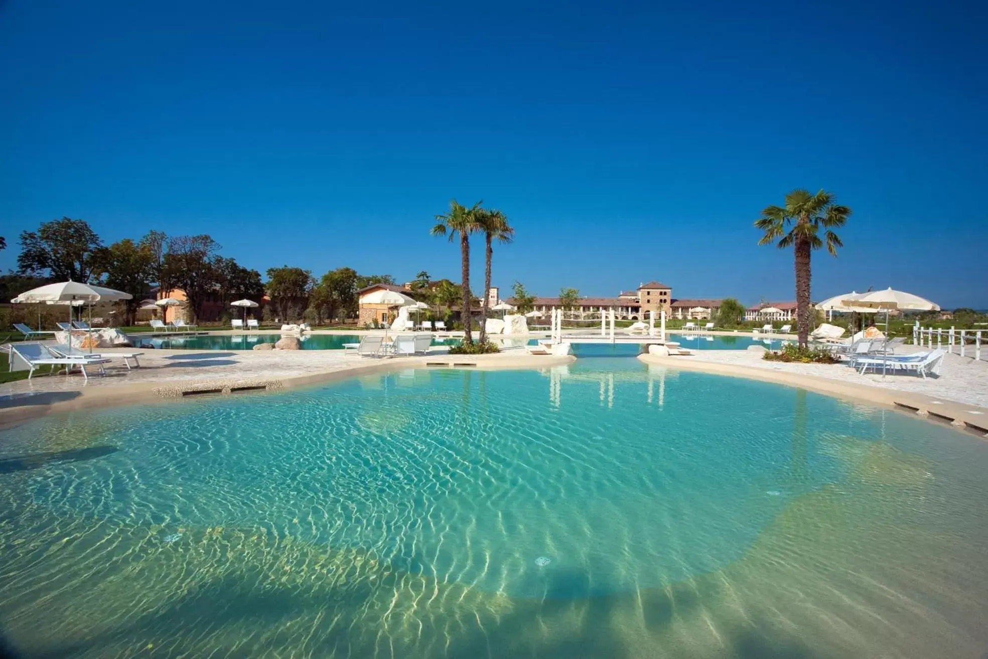 Swimming Pool in Chervò Golf Apartments Garda Lake