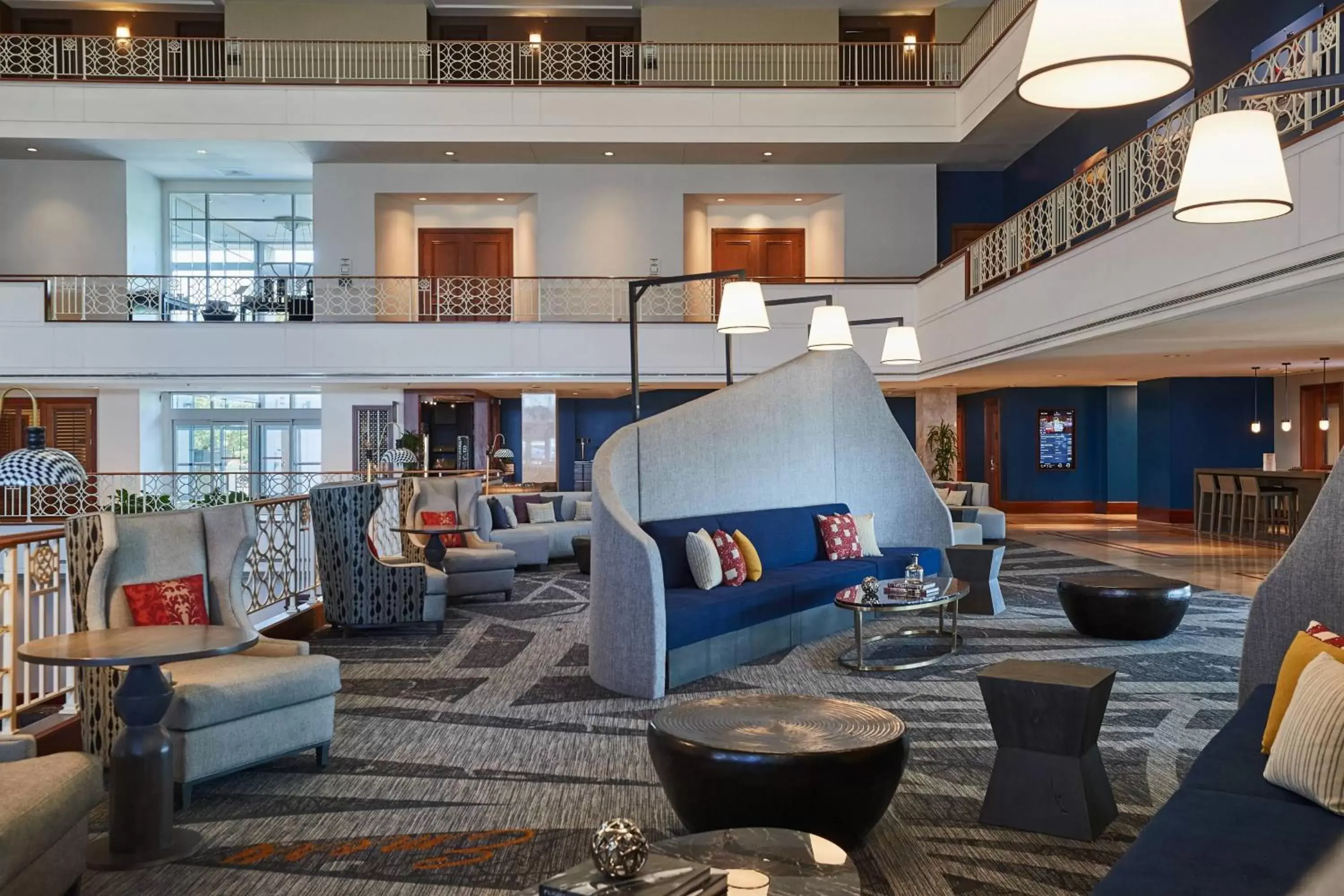 Lobby or reception in Renaissance Concourse Atlanta Airport Hotel