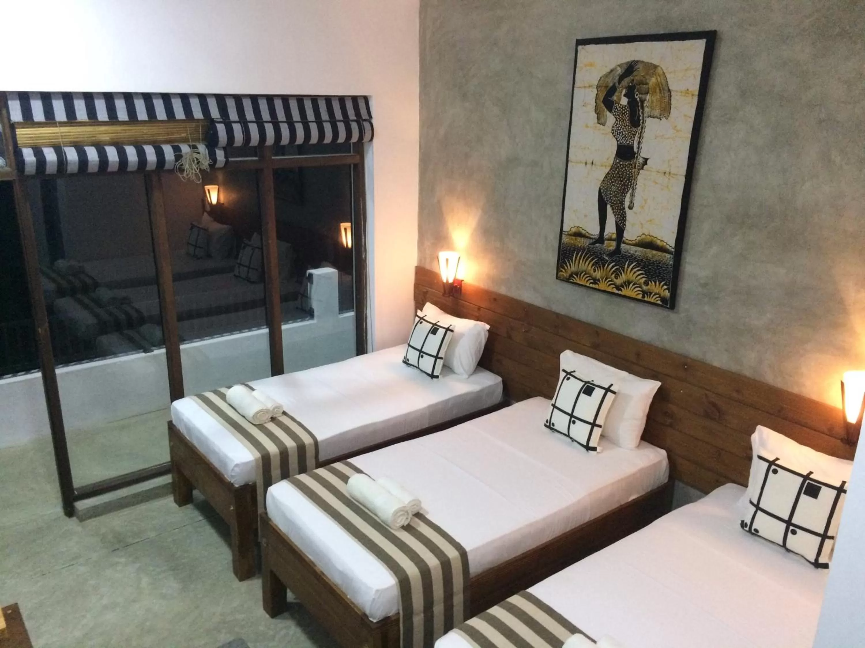 Bed in Green Wood Villa Negombo