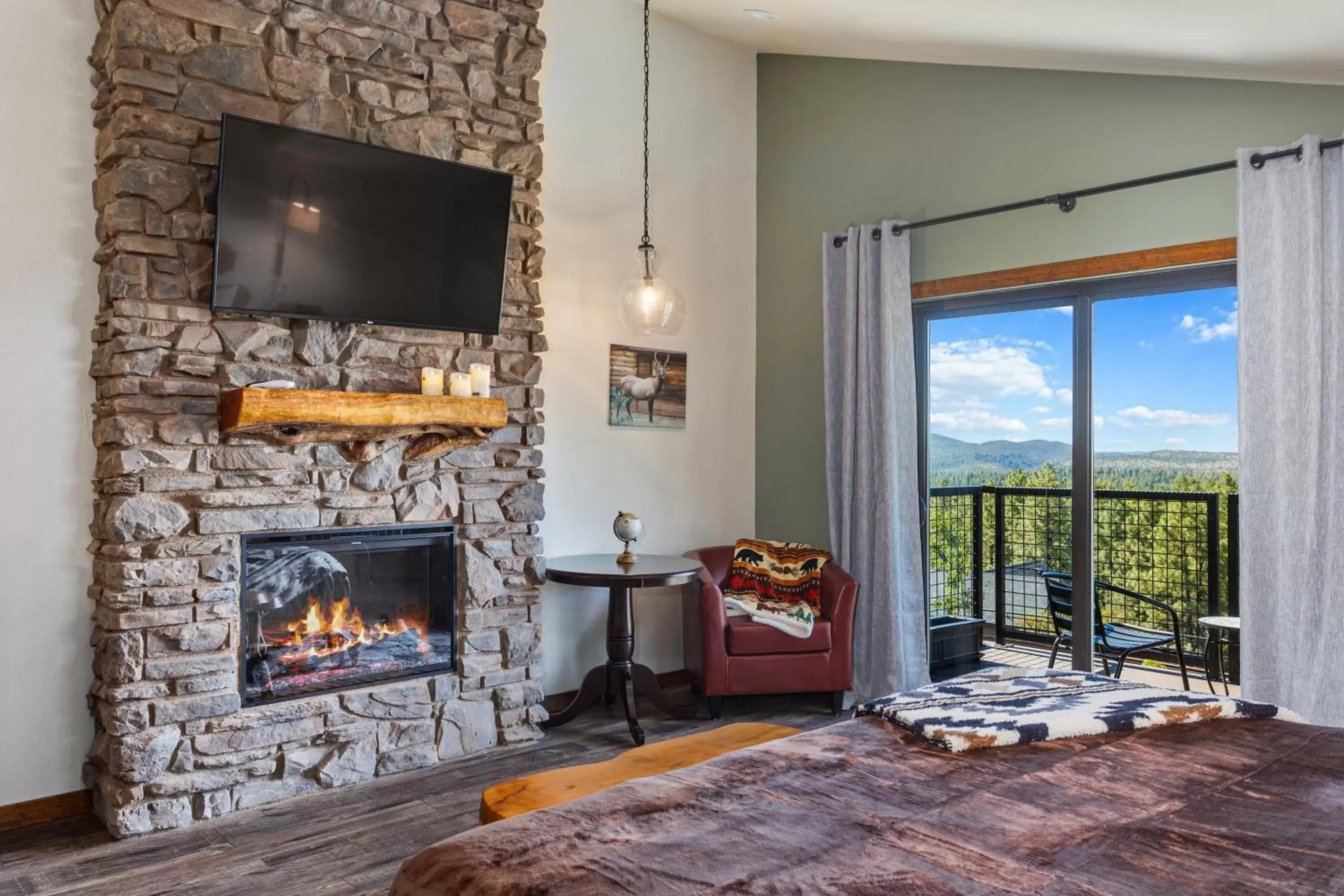 Mountain view, TV/Entertainment Center in Lodge at 5600