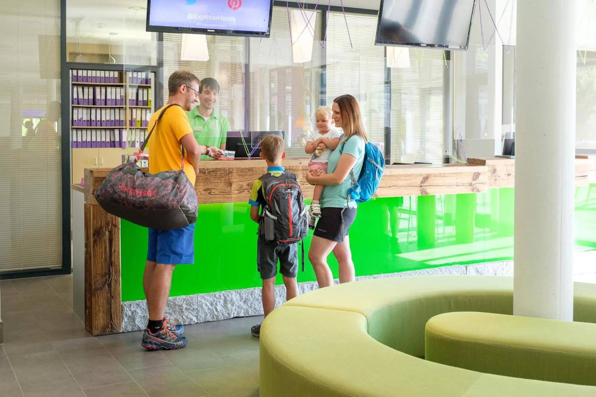 Lobby or reception in Explorer Hotel Garmisch