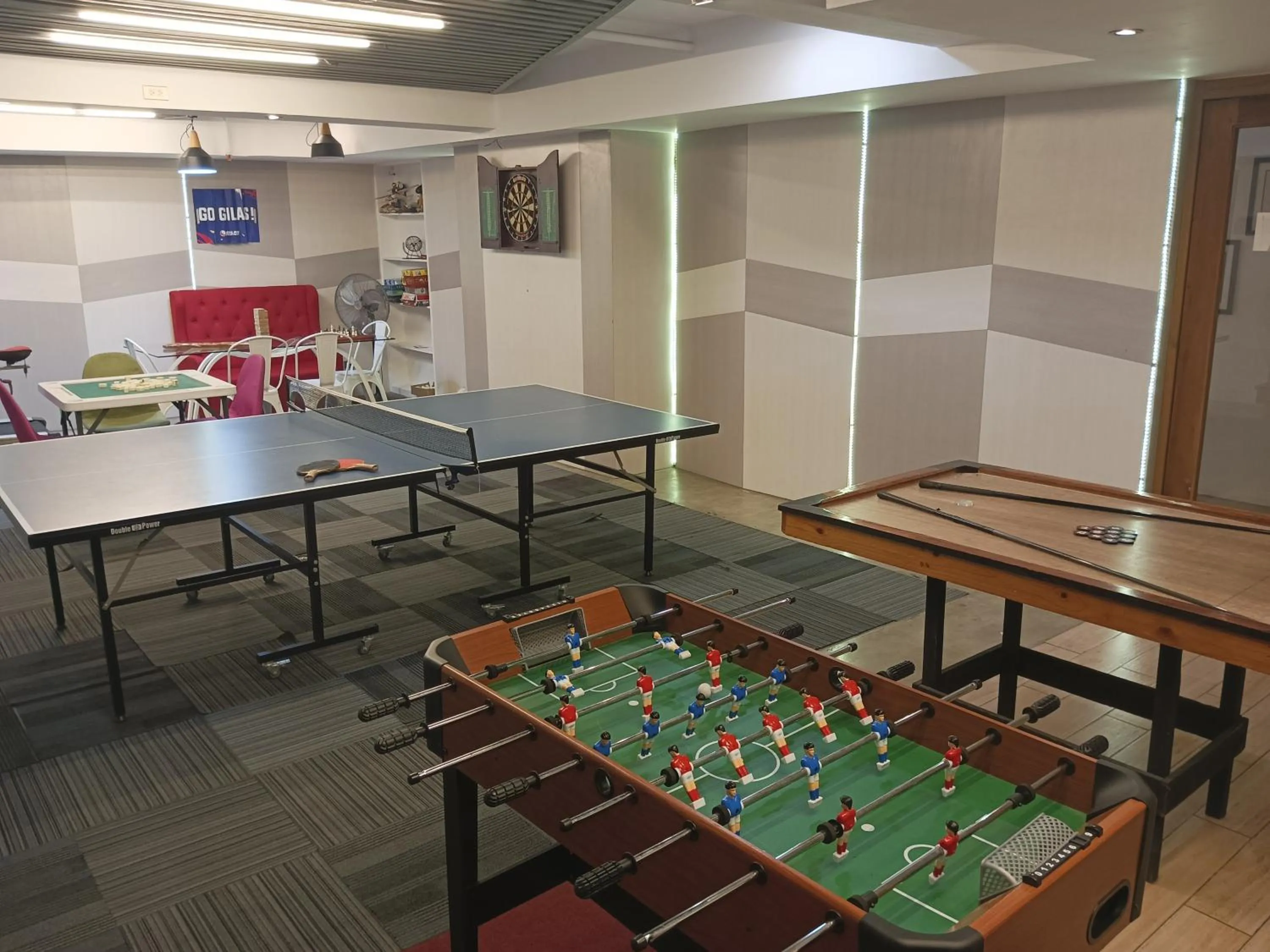 Game Room in Heroes Hotel