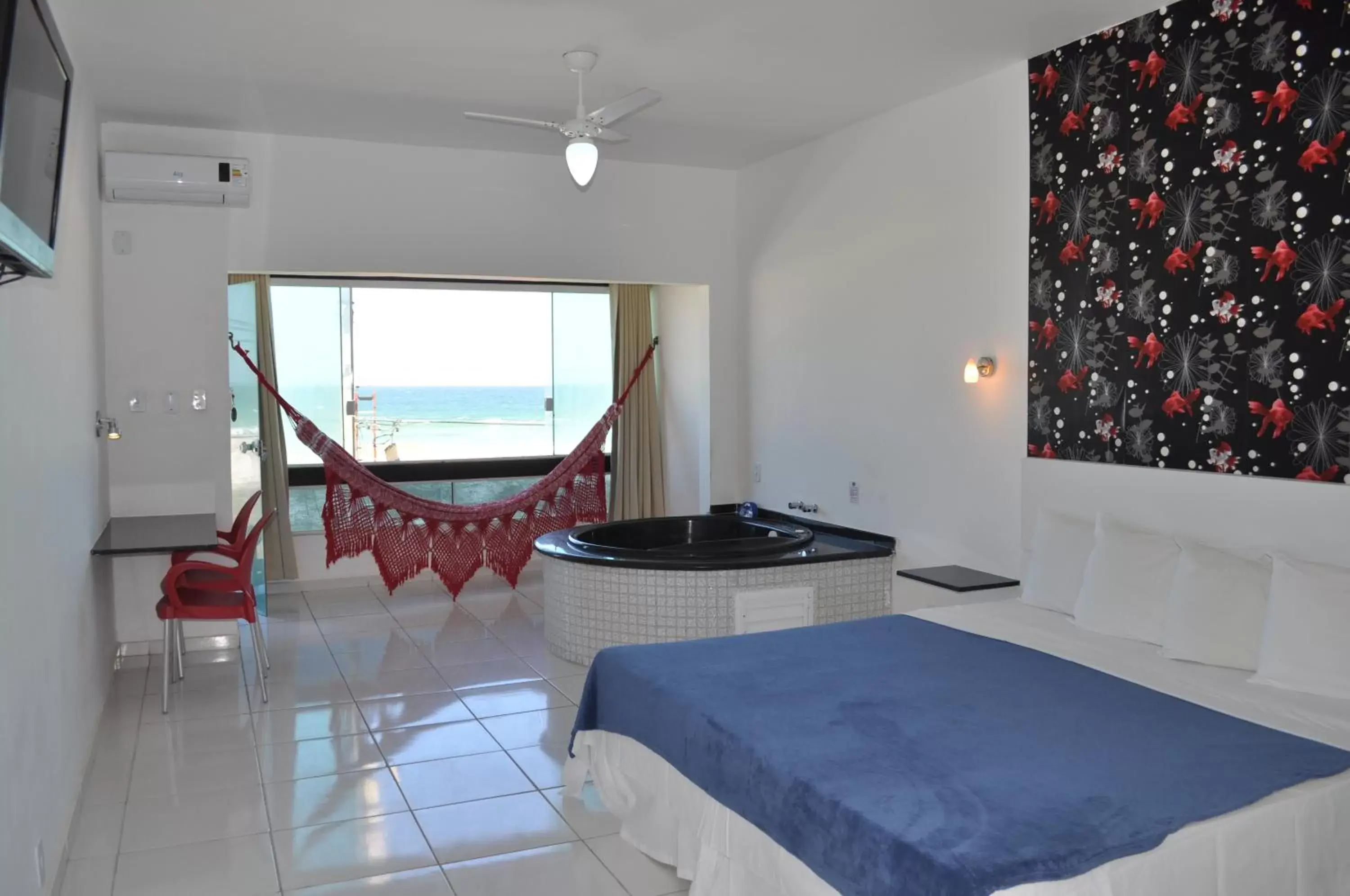 Balcony/Terrace, Bed in Pousada Laguna Hotel Balcony/Terrace, Bed in Pousada Laguna Hotel