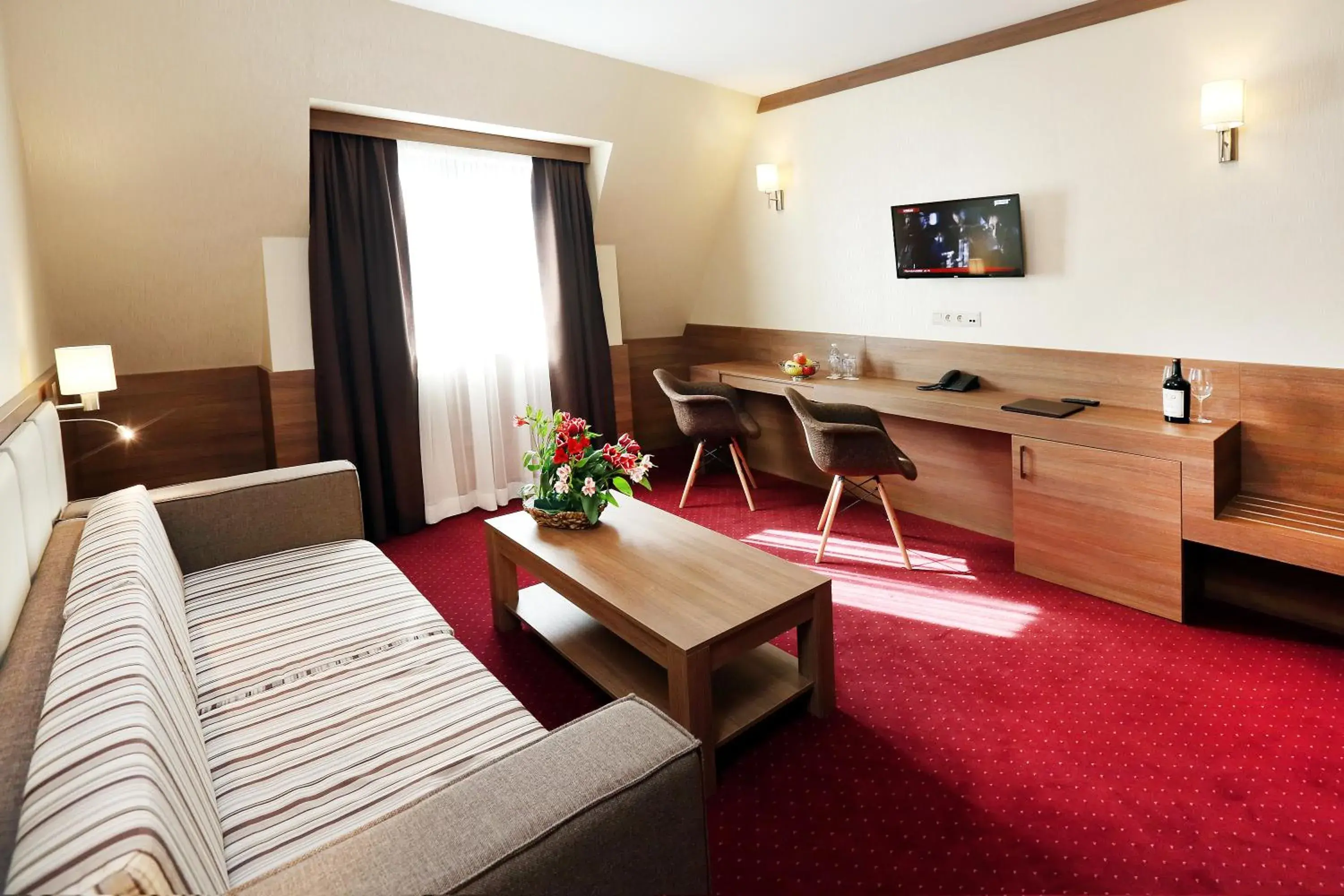 Living room, Bed in Hotel COOP, Sofia Living room, Bed in Hotel COOP, Sofia