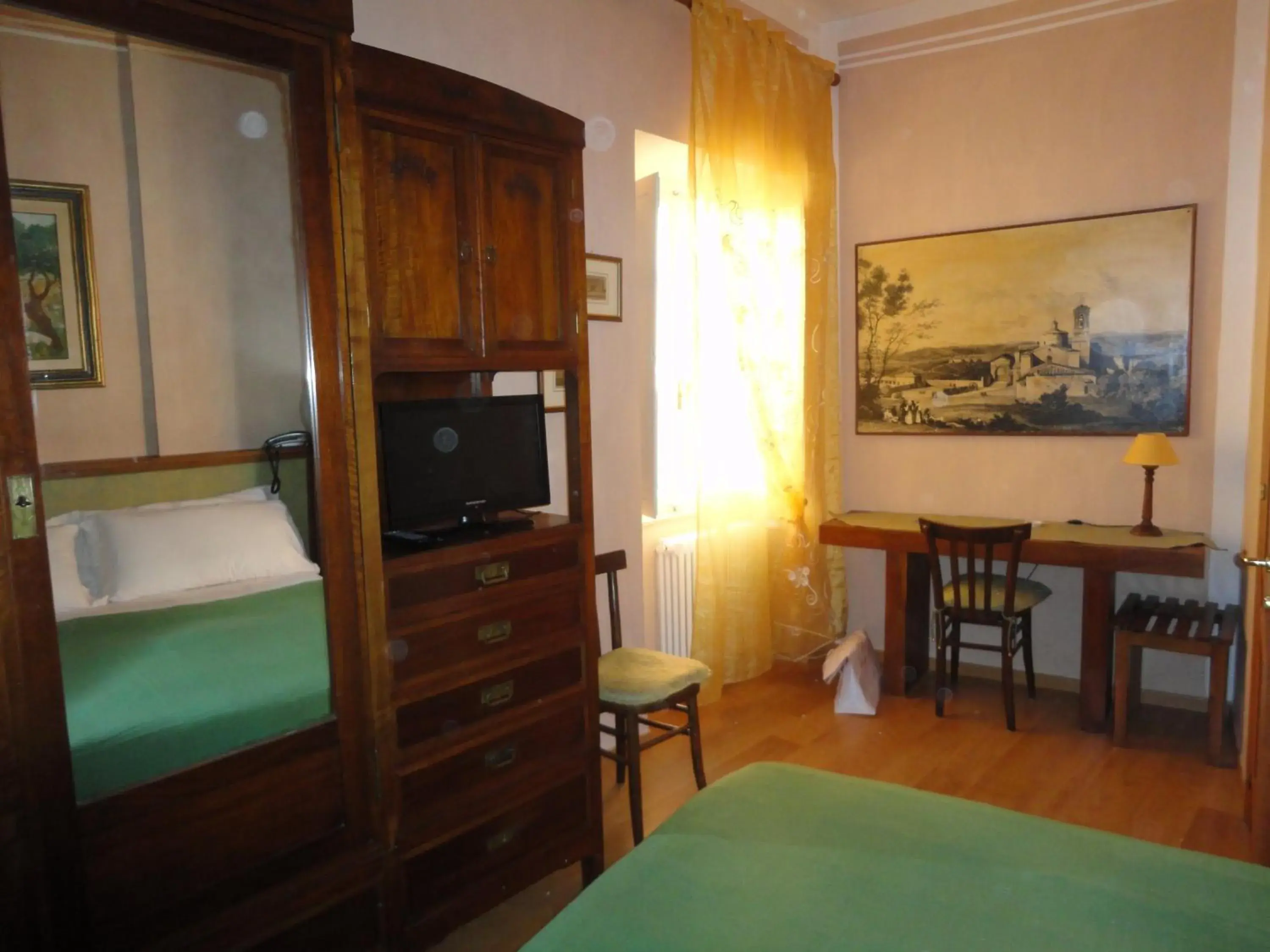 Decorative detail, Bed in Hotel Morlacchi