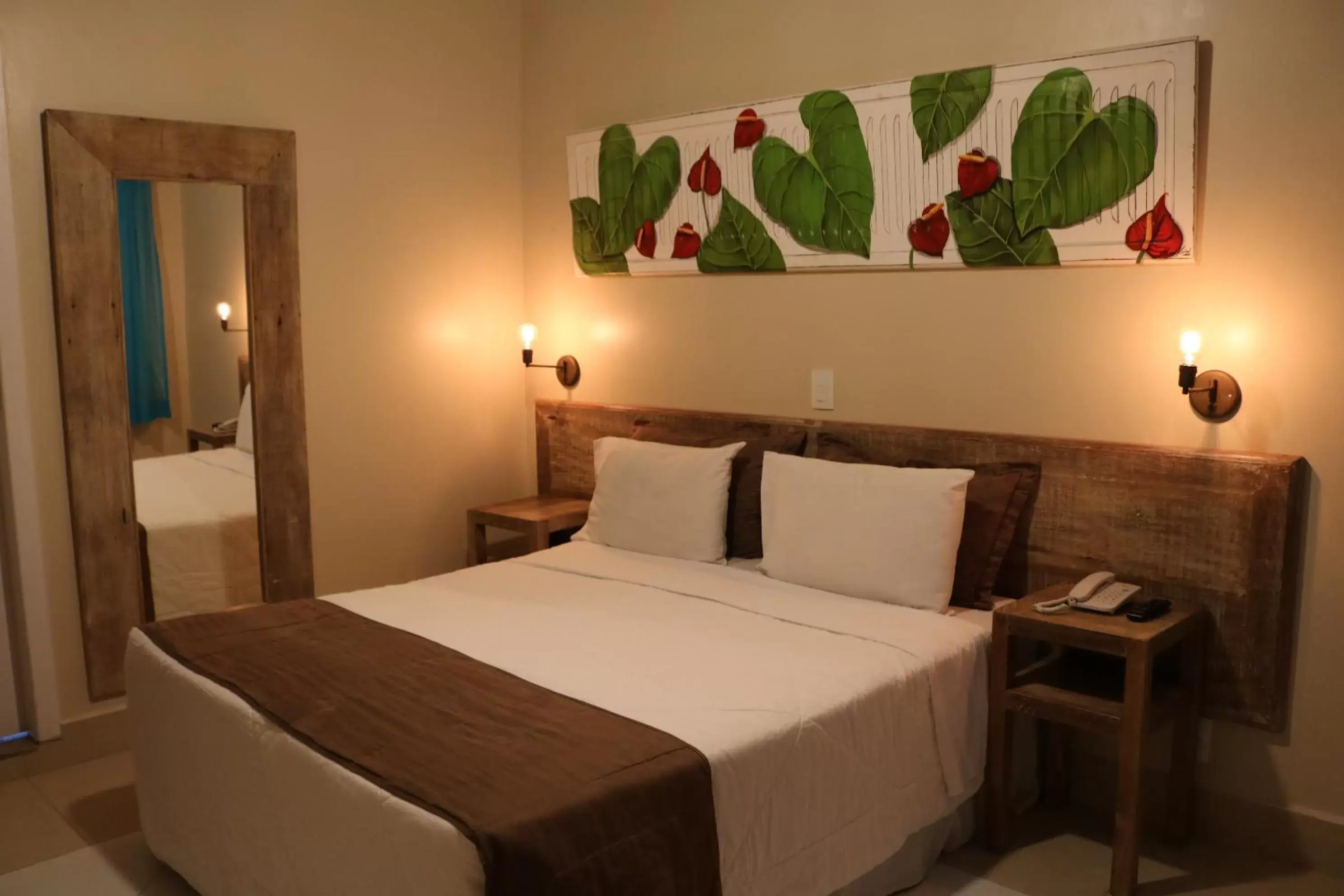 Bed in Hotel Don Quijote Búzios Bed in Hotel Don Quijote Búzios