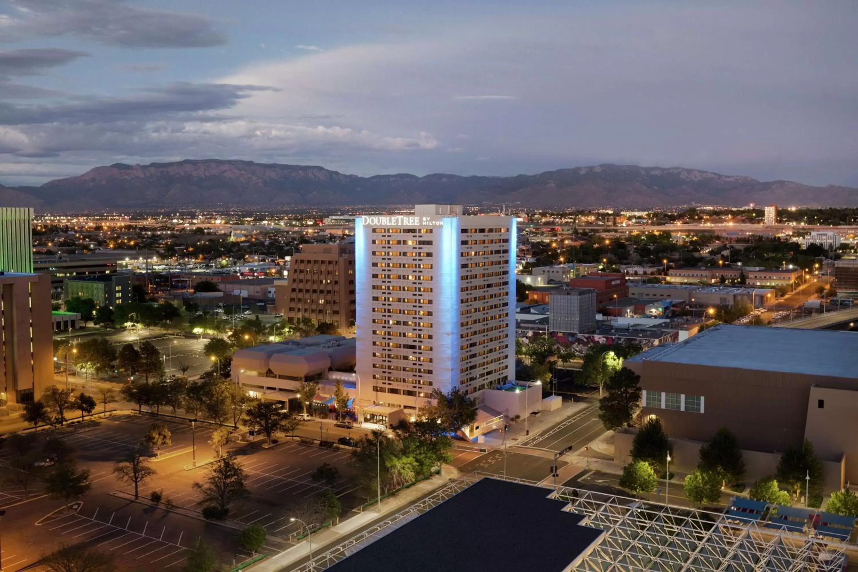 Property building, Bird's-eye View in DoubleTree by Hilton Hotel Albuquerque
