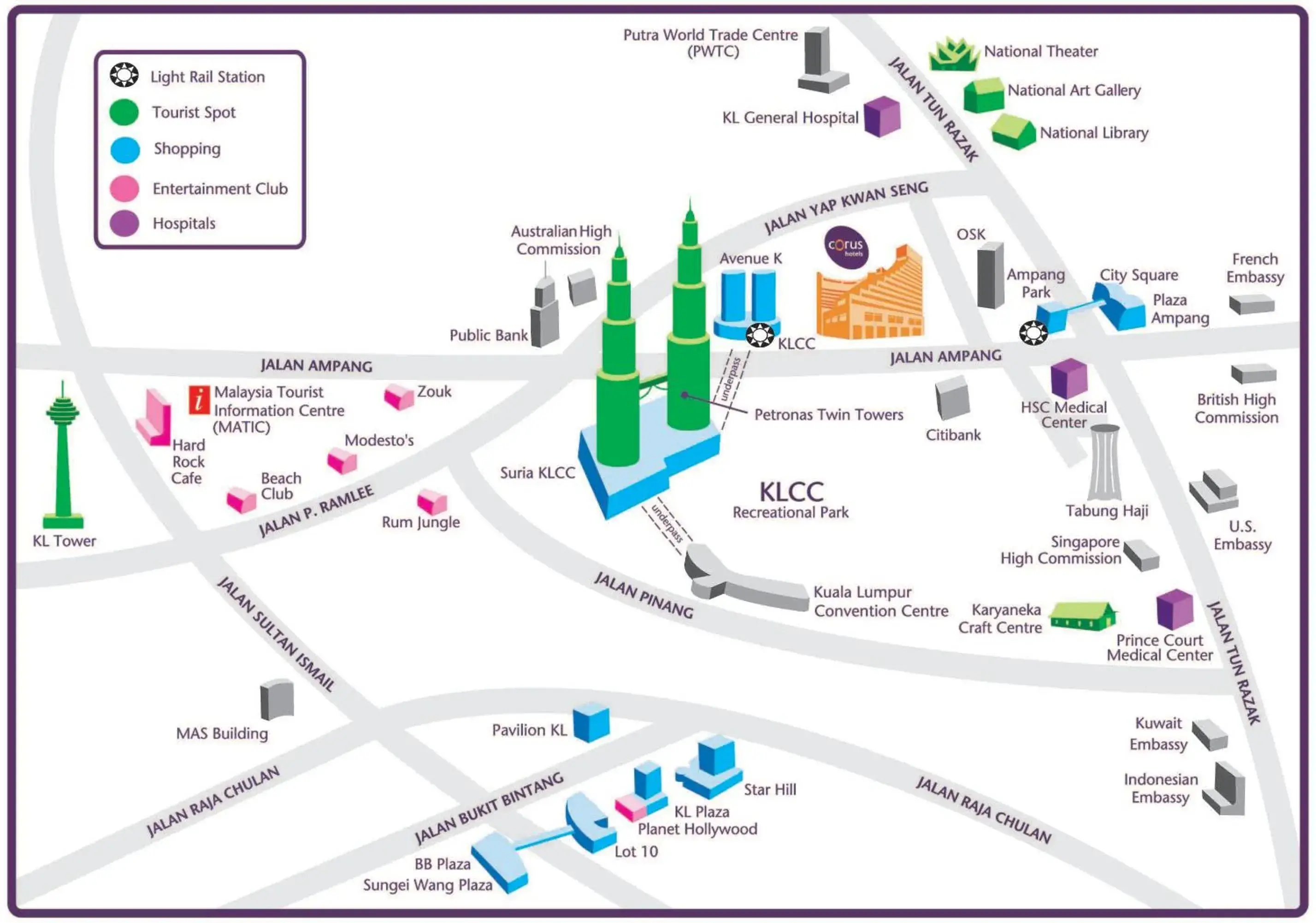 Other, Bird's-eye View in Corus Hotel Kuala Lumpur