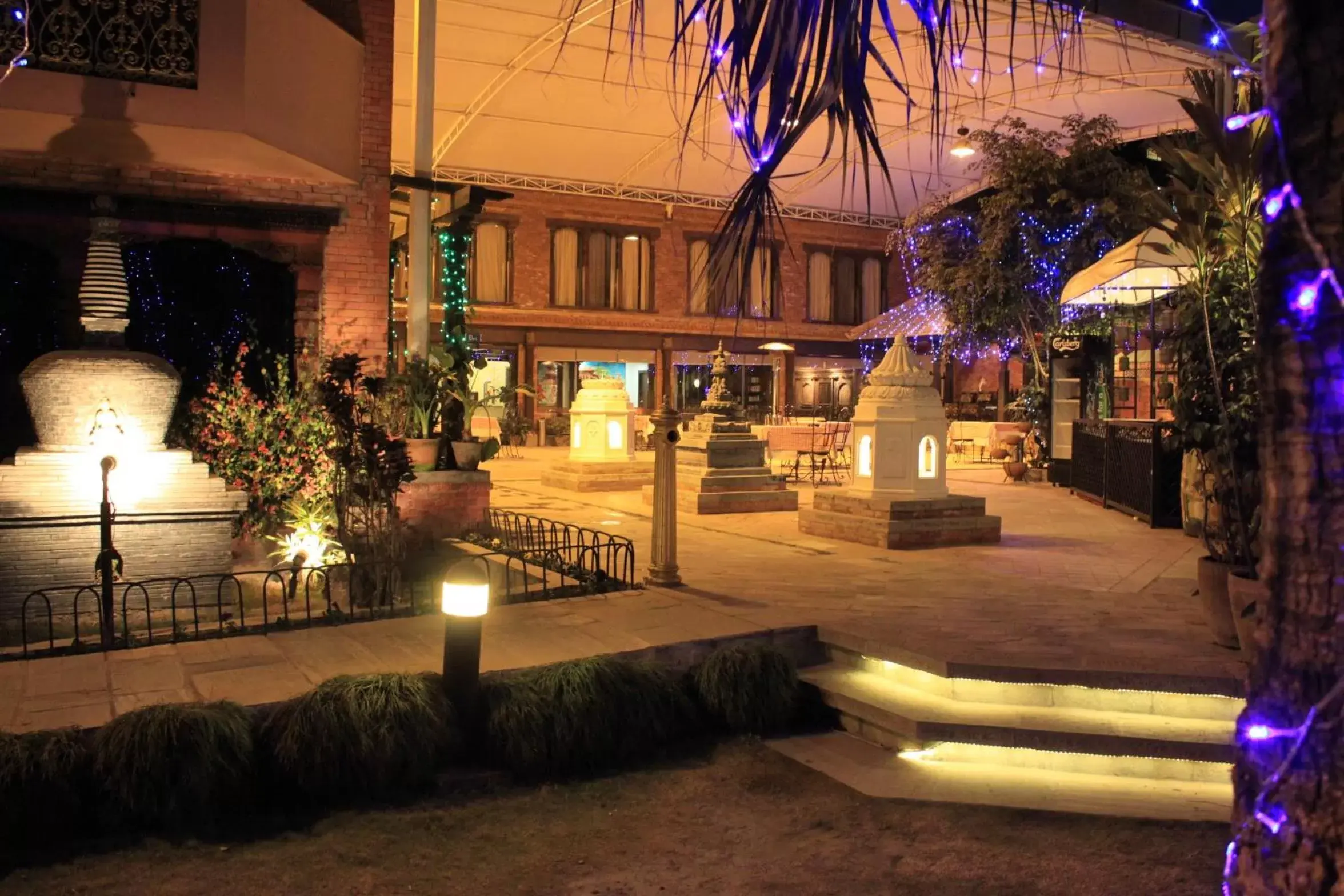 Patio in Hotel Manaslu
