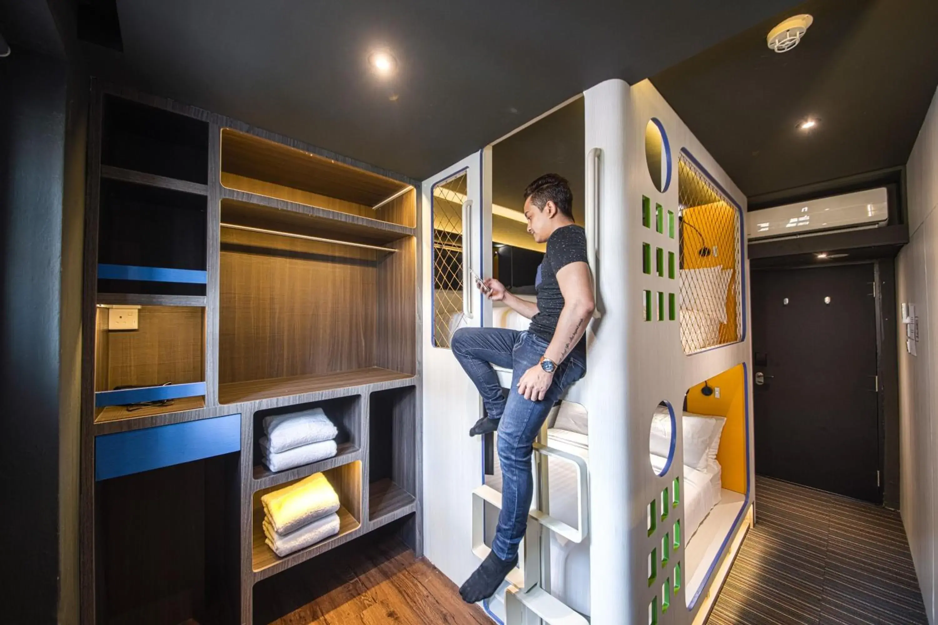 People in CUBE Family Boutique Capsule Hotel @ Chinatown