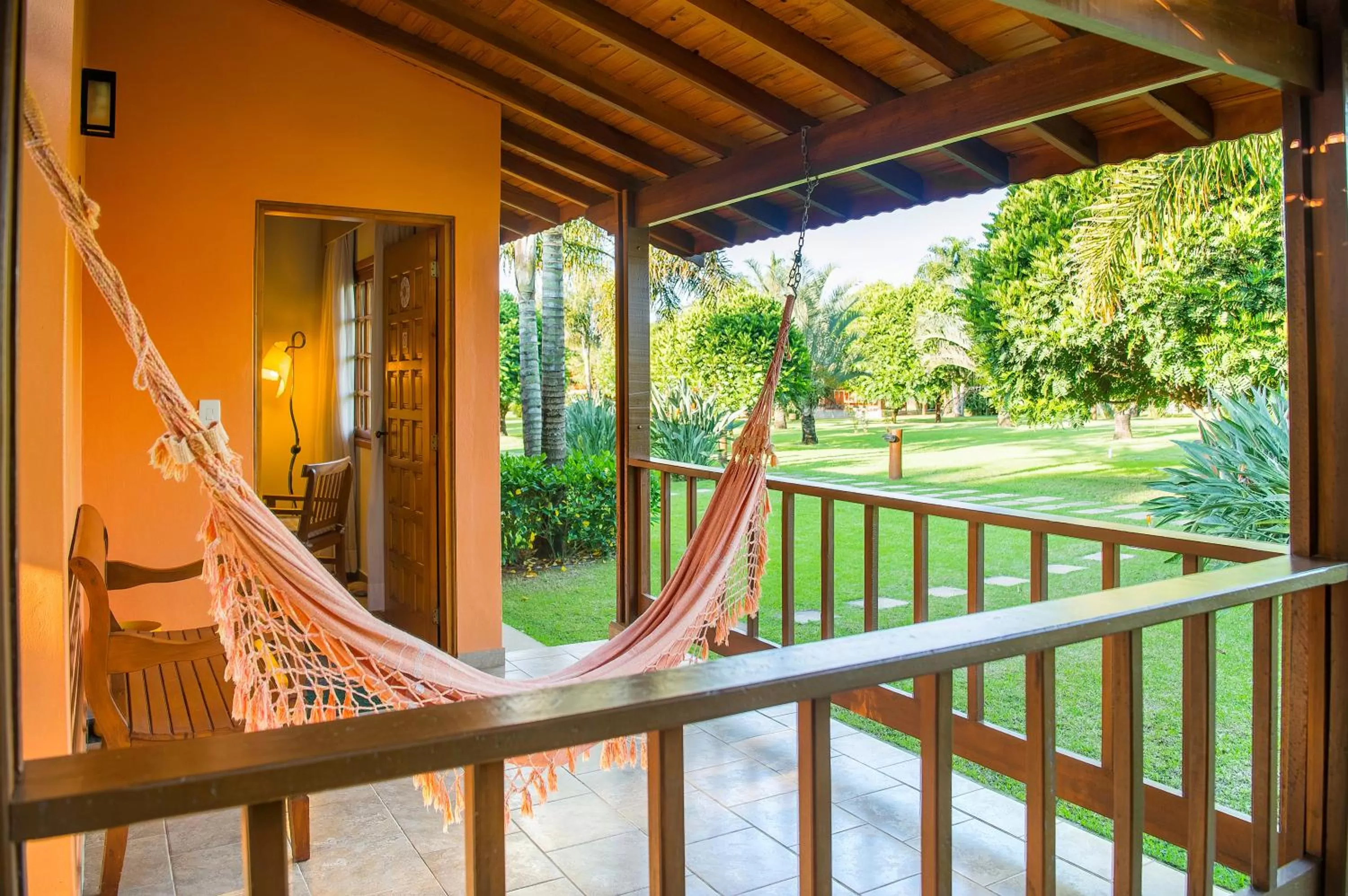 Garden view, Balcony/Terrace in Pousada Paiol