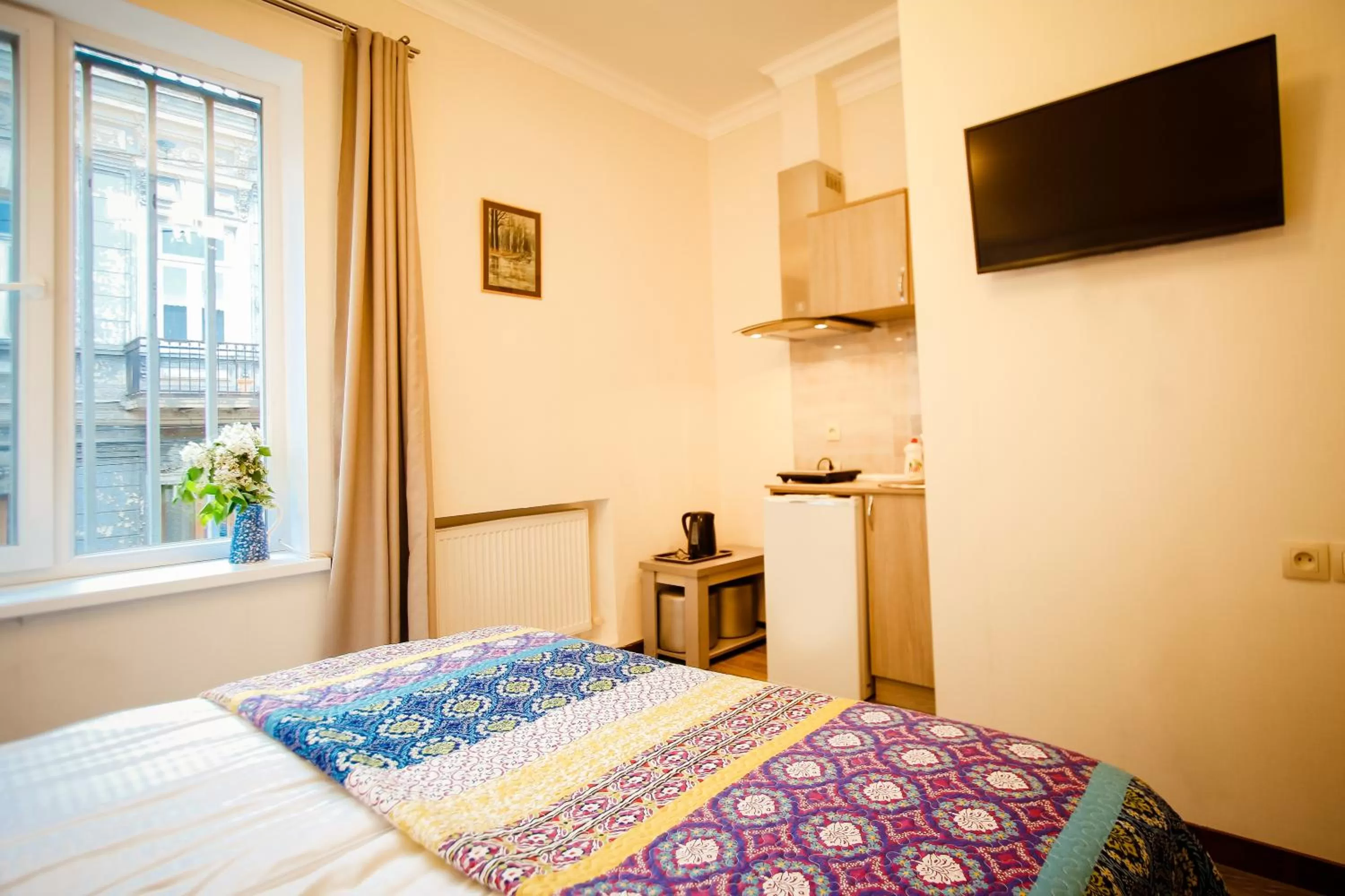 Bed in Freedom Square Apart Hotel