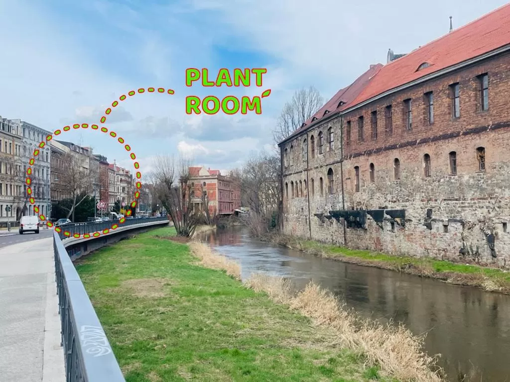 Saale, Marktplatz Zentrum, Apartmenthaus am Dom von Plant Room