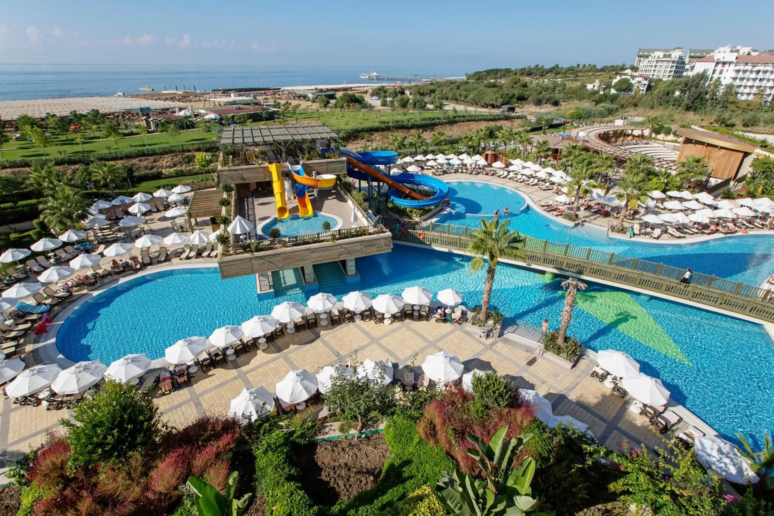 Pool view, Bird's-eye View in Crystal Palace Luxury Resort & Spa - Ultimate All Inclusive