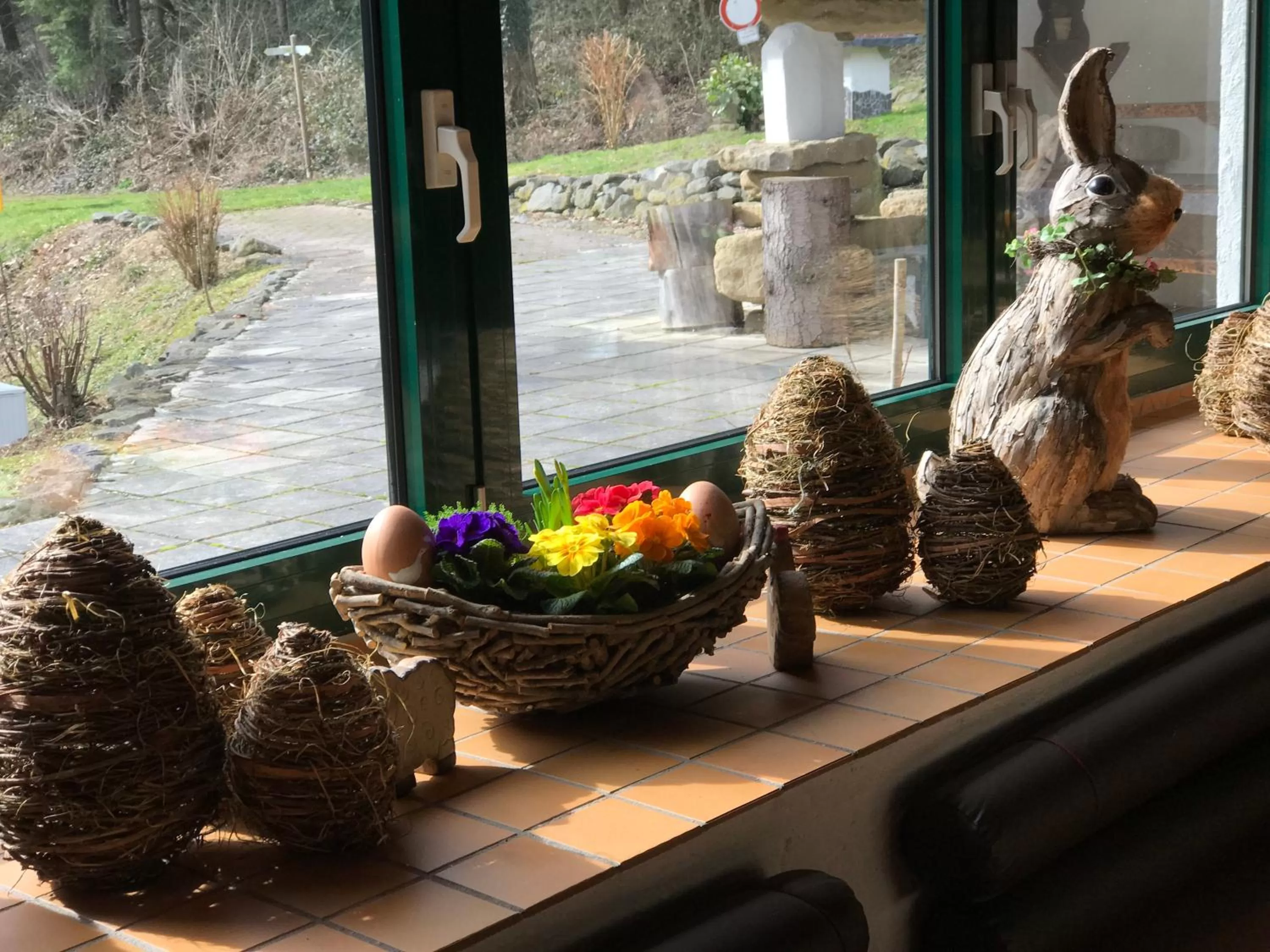 Garden view in Hotel Hüttenmühle Hillscheid