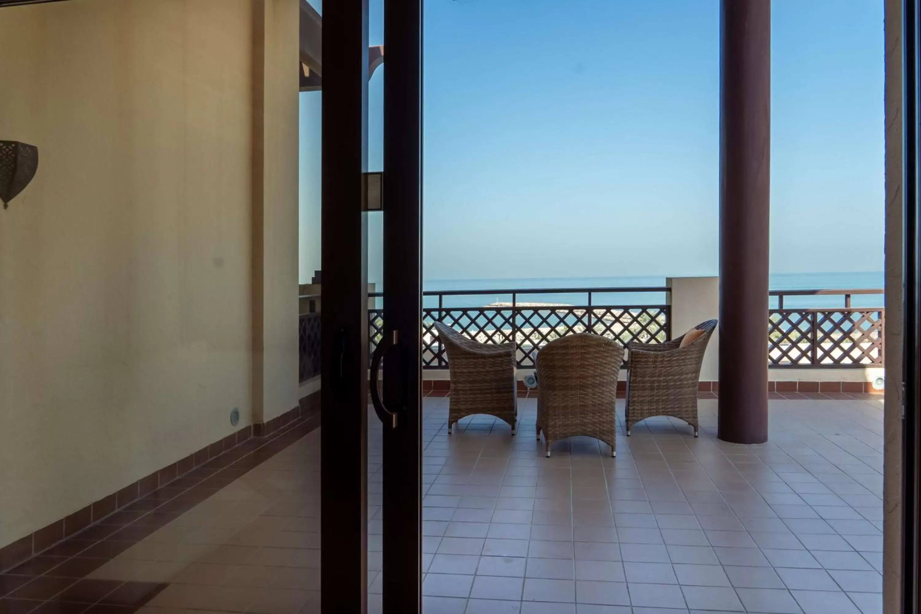 View (from property/room), Balcony/Terrace in Hilton Ras Al Khaimah Beach Resort