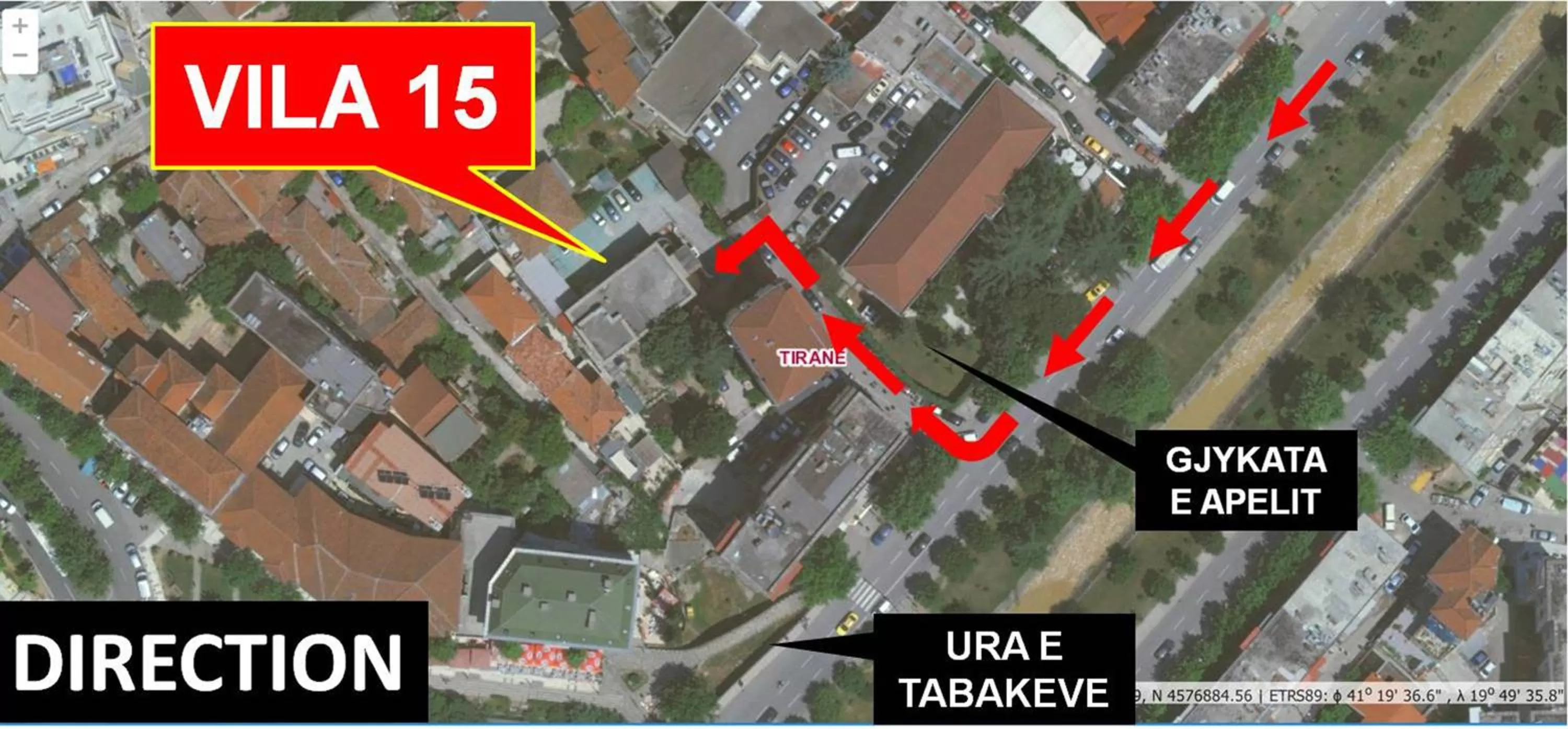 Bird's eye view in HOTEL VILA 15 - CENTER