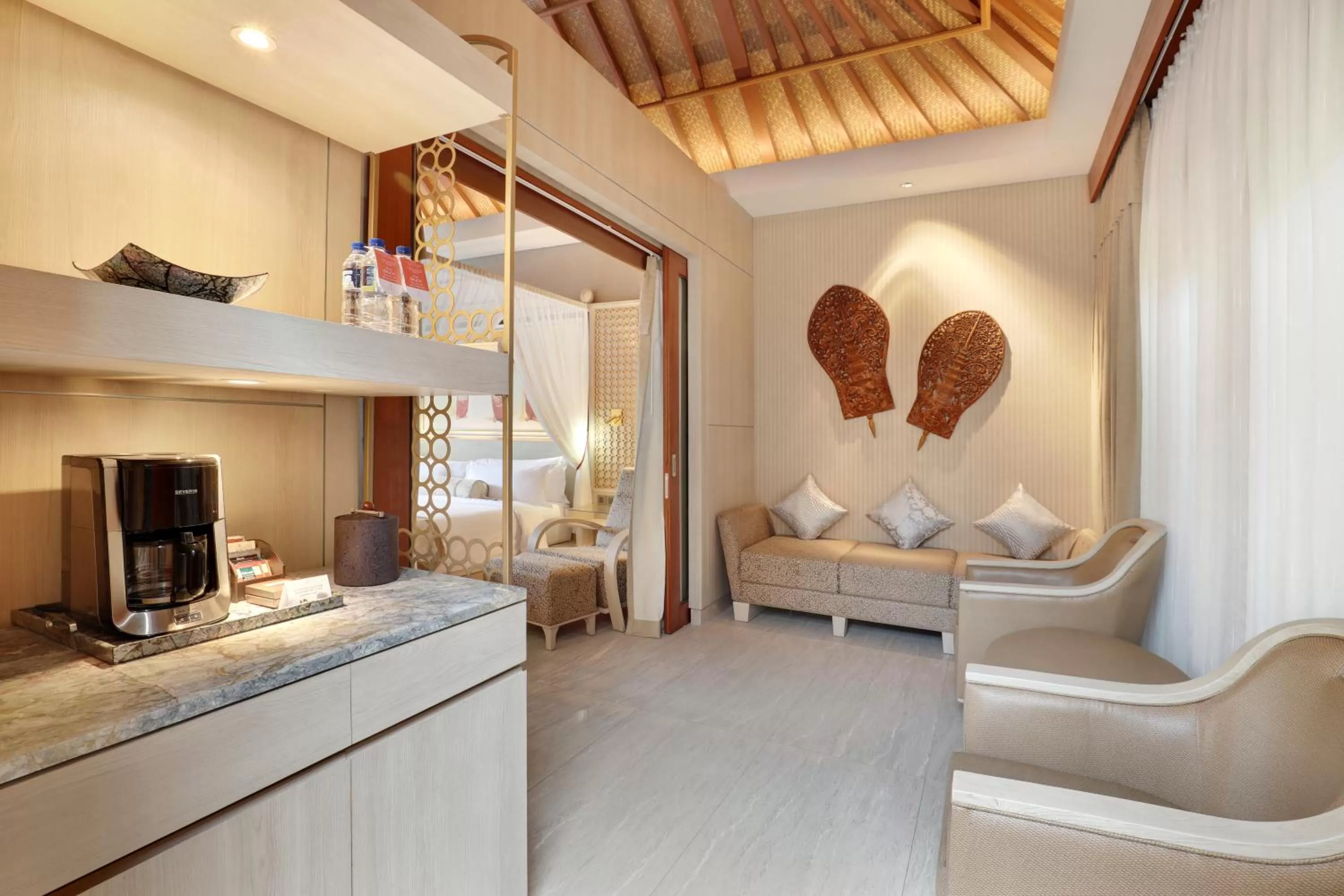 Seating area in SereS Springs Resort & Spa, Singakerta